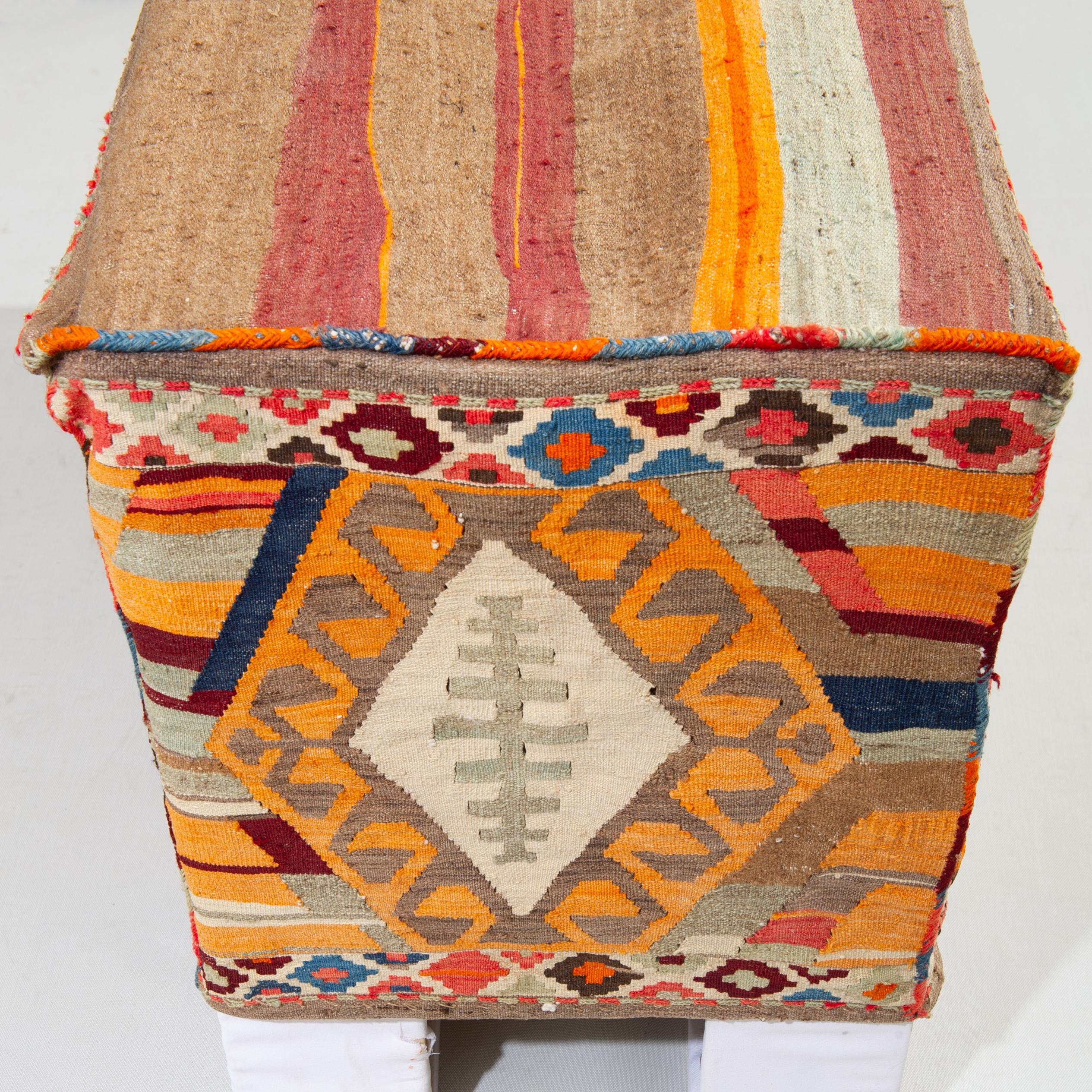 n. 823-824 - Rare pair of antique complete kilim truncks of Shahsavan nomads. 
It is very difficult to find a pair and also find them whole, because Turkish traders take them all apart in order to sell the pieces separately, more interesting for