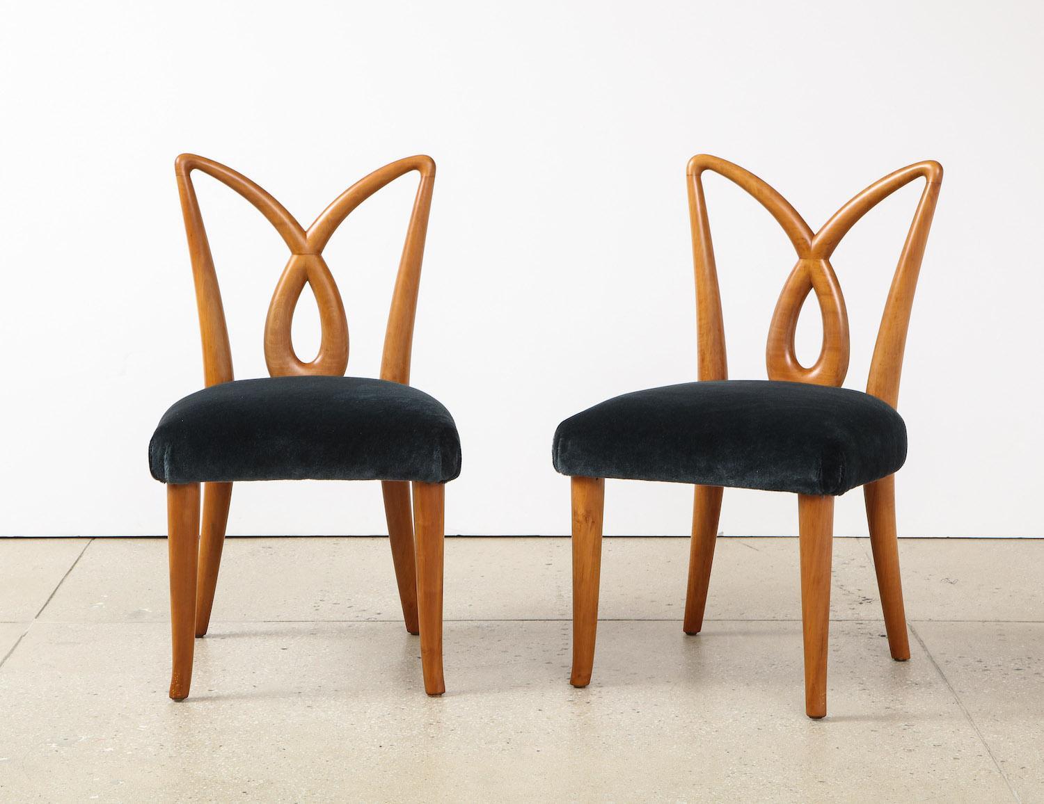 20th Century Rare Pair of Side Chairs by Osvaldo Borsani for ABV