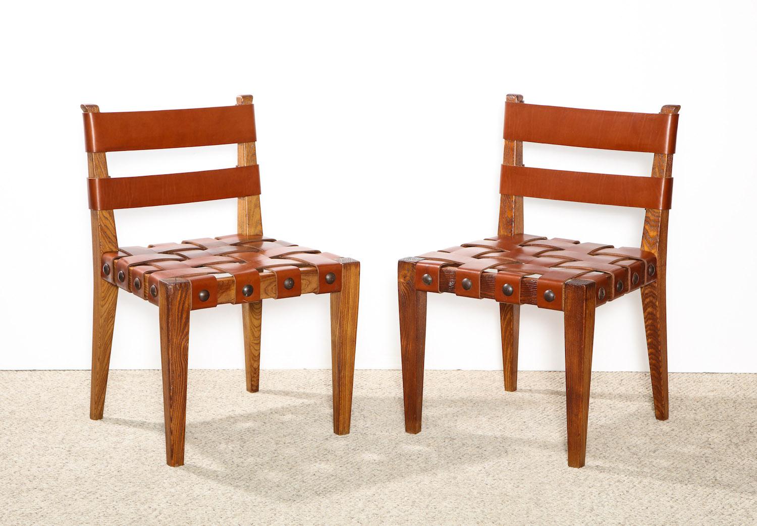 Modern Rare Pair of Side chairs by Osvaldo Borsani