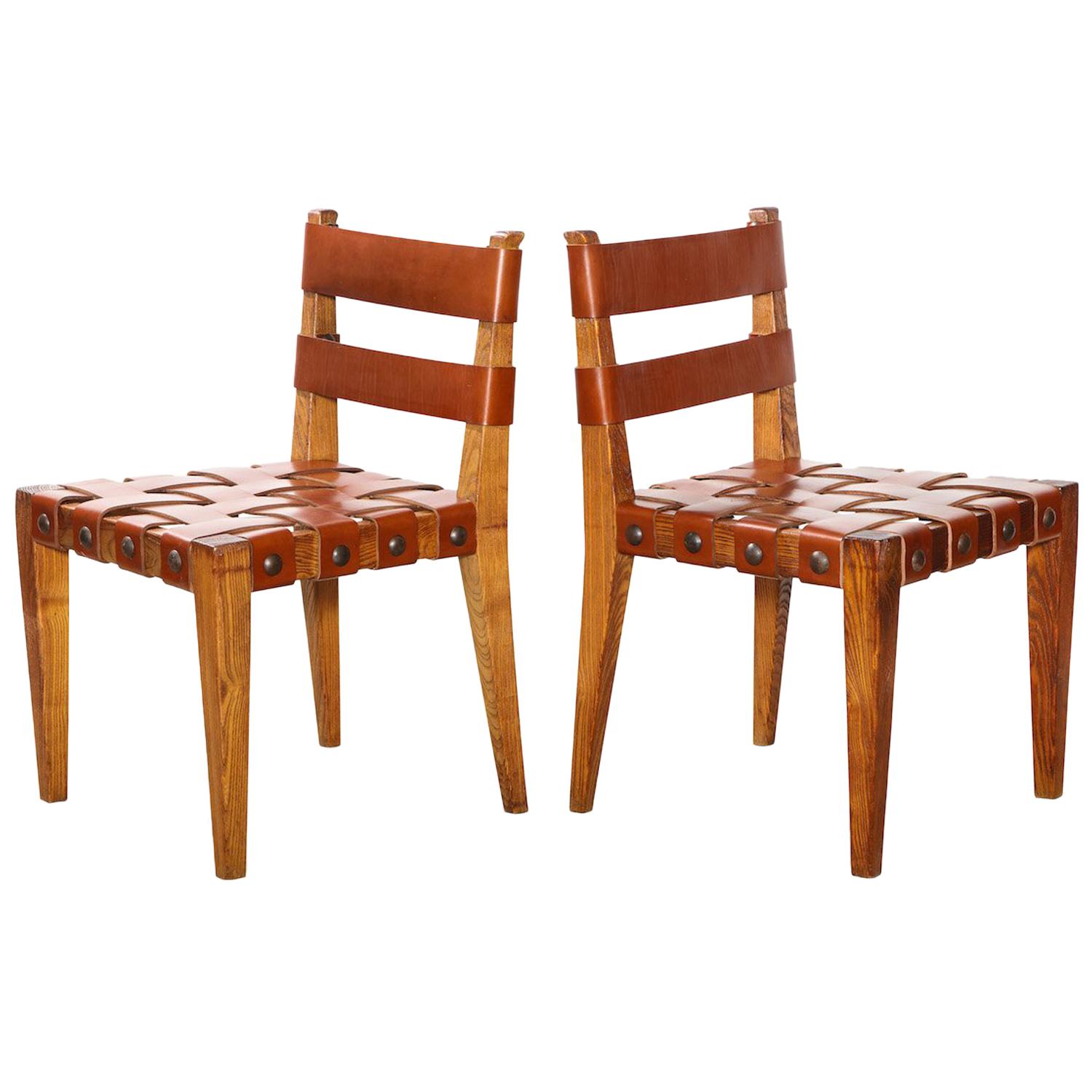 Rare Pair of Side chairs by Osvaldo Borsani