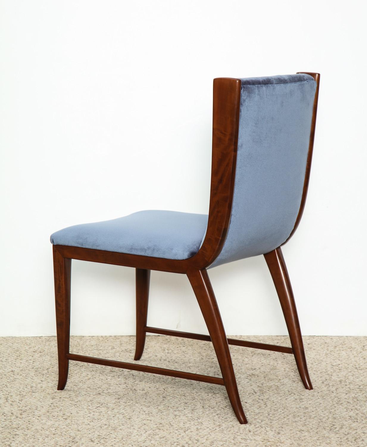 Mid-20th Century Rare Pair of Side Chairs by Paolo Buffa