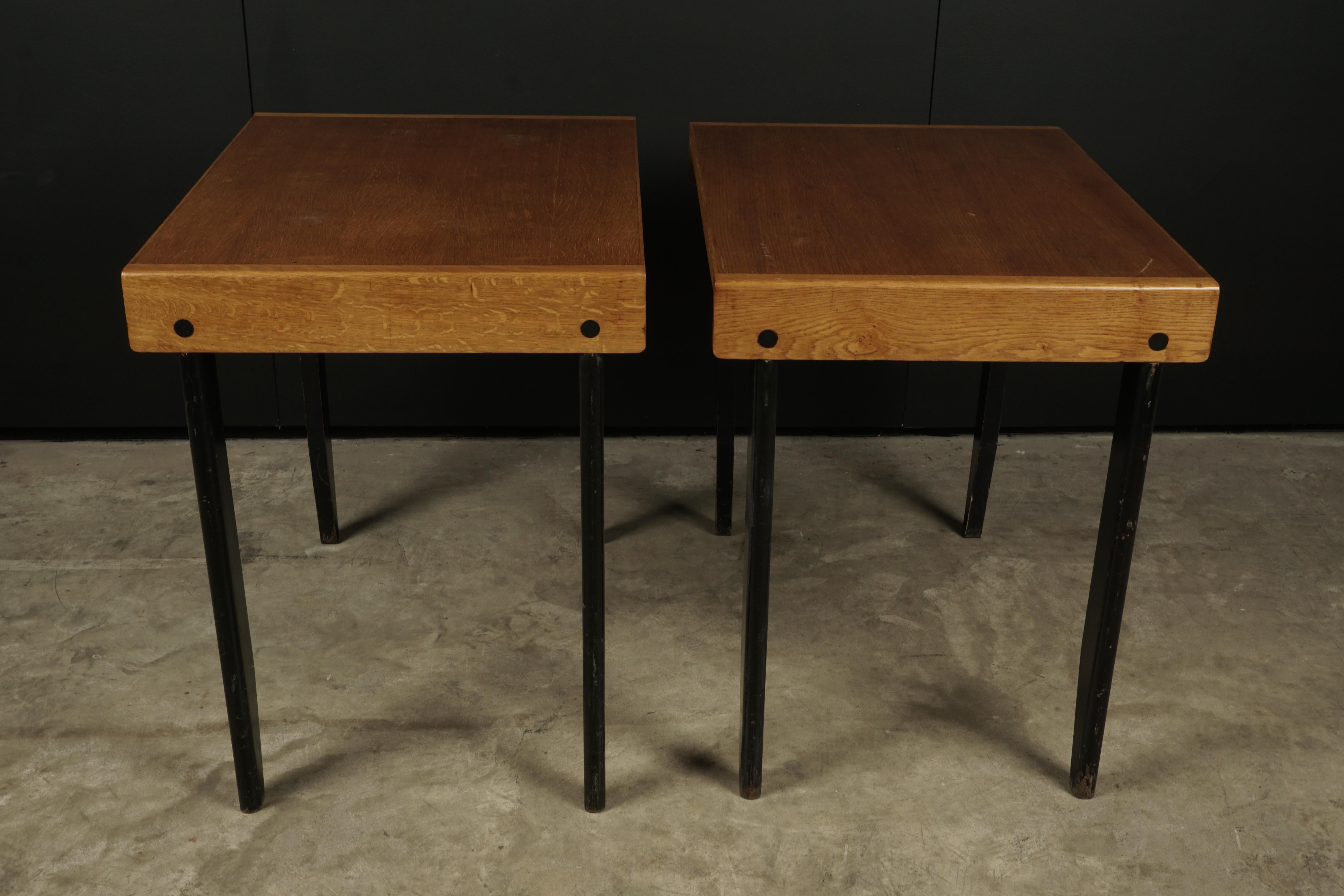 Mid-20th Century Rare Vintage Pair of Side Tables from France, circa 1960