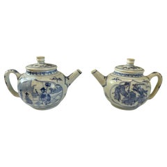 Rare Pair of Small Teapots from the Hatcher Collection