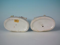 Rare Pair of Staffordshire Recumbent Giraffes