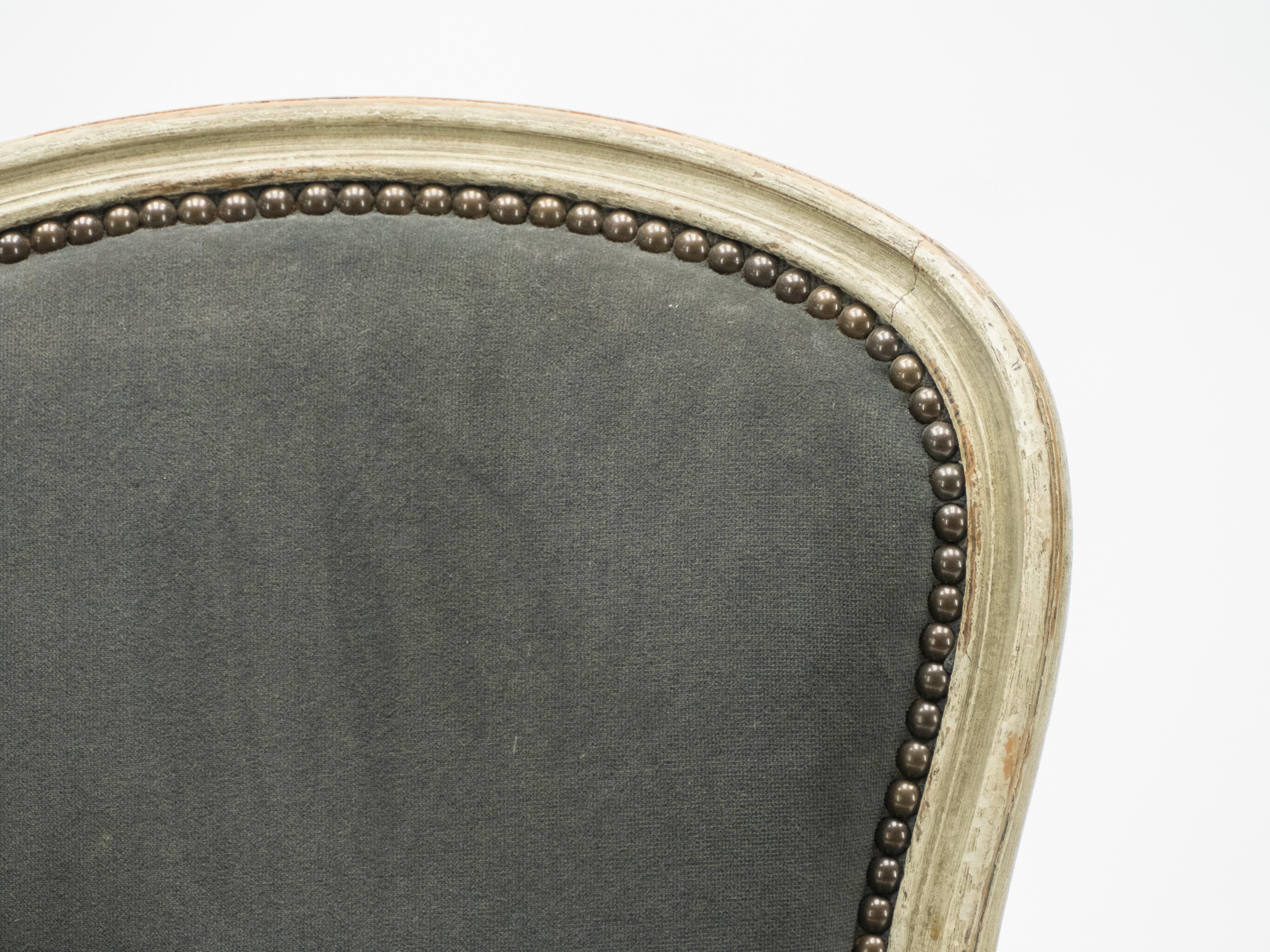 Rare paire de chaises néoclassiques Louis XV estampillées Maison Jansen, années 1940 en vente 5