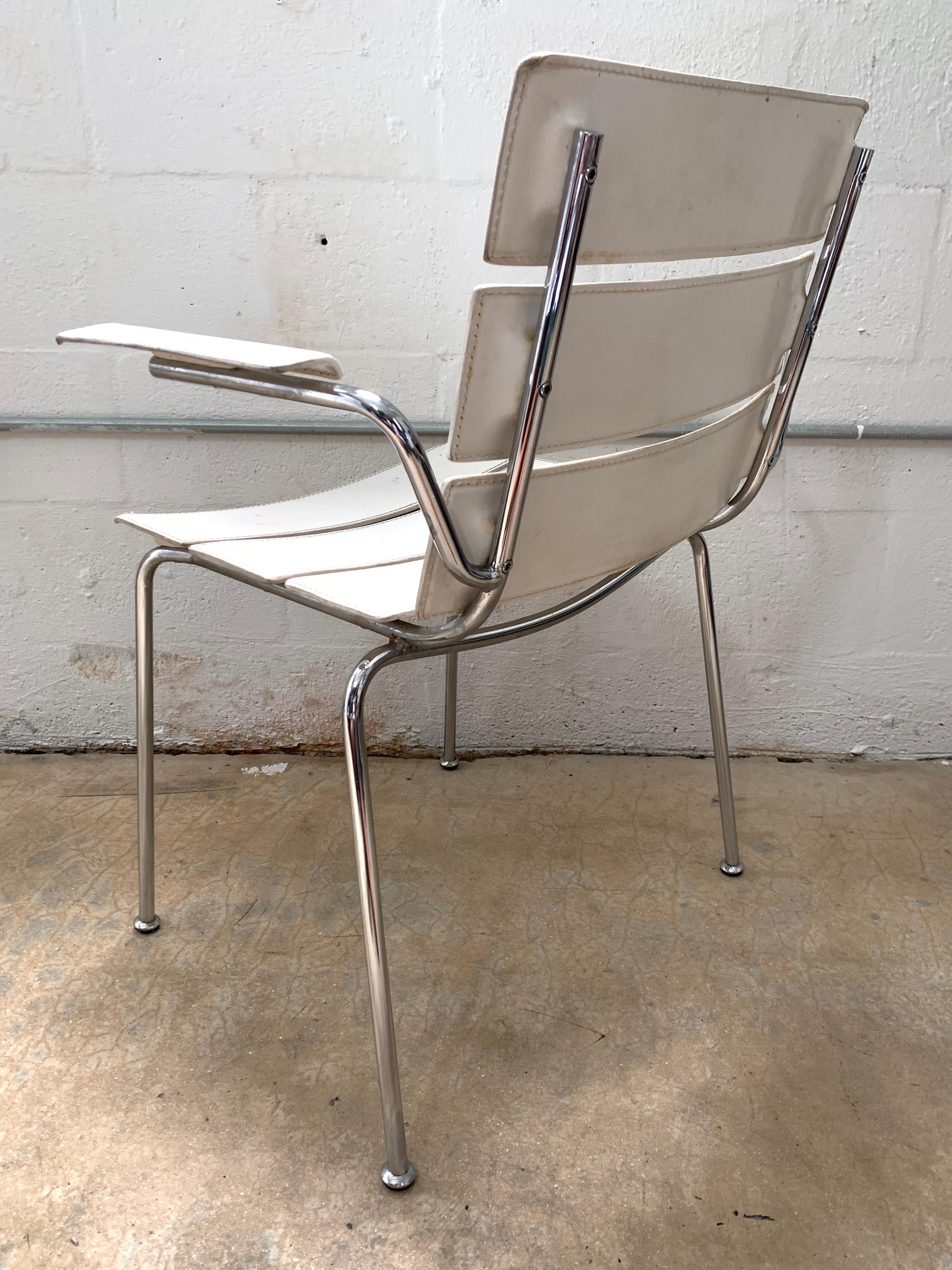 Paire rare de fauteuils de salle à manger « Streipe » de Giancarlo Vegni pour Fasem, 1999 en vente 2