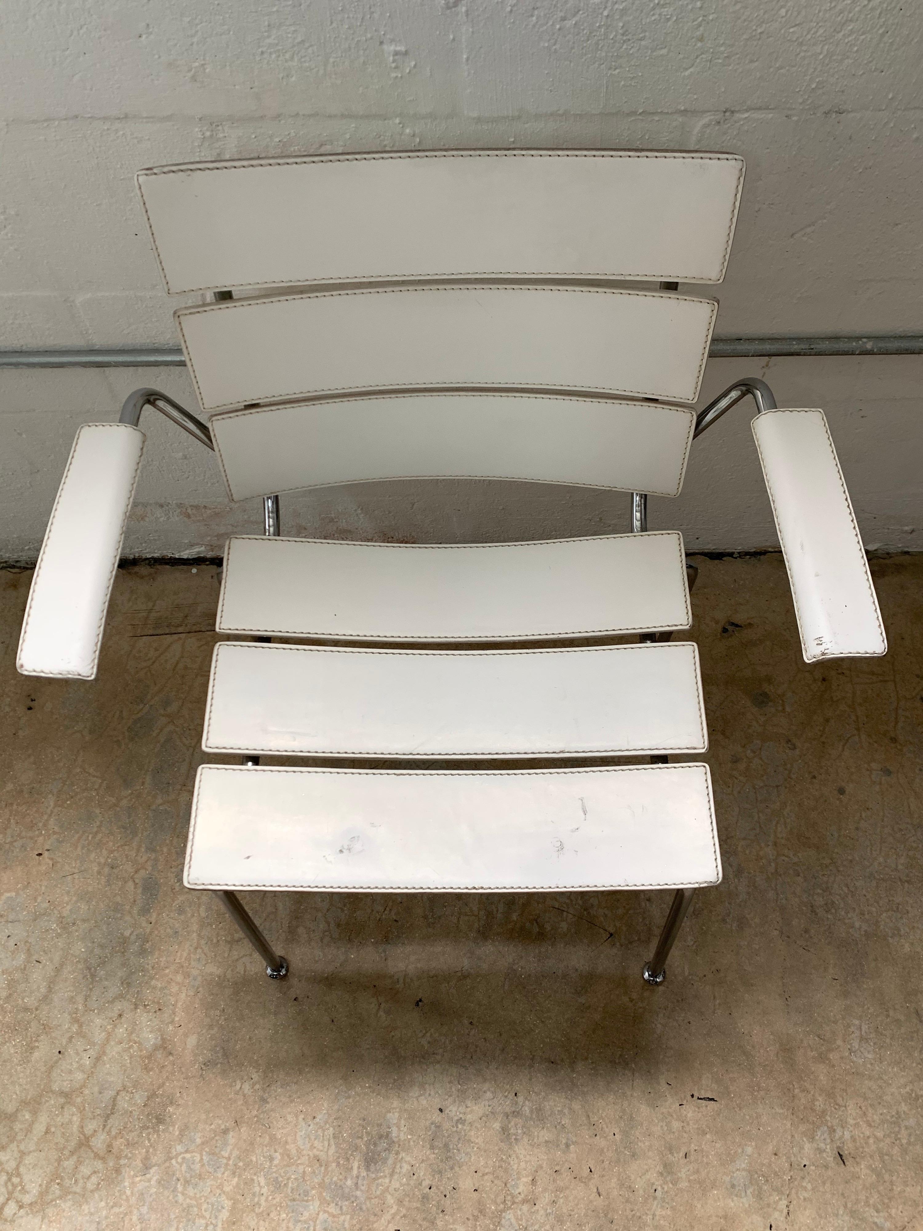 Paire rare de fauteuils de salle à manger « Streipe » de Giancarlo Vegni pour Fasem, 1999 en vente 4