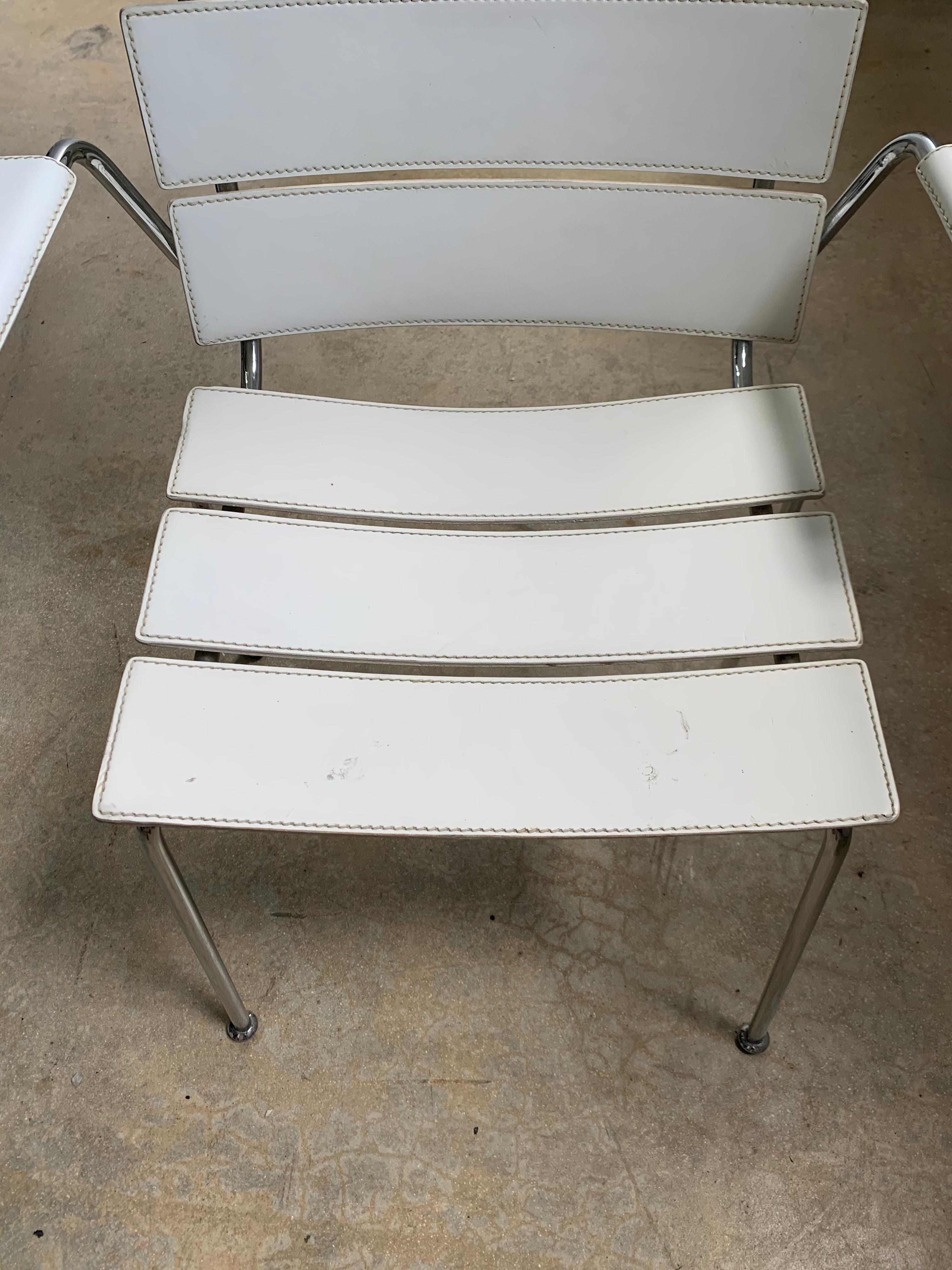 Paire rare de fauteuils de salle à manger « Streipe » de Giancarlo Vegni pour Fasem, 1999 en vente 6