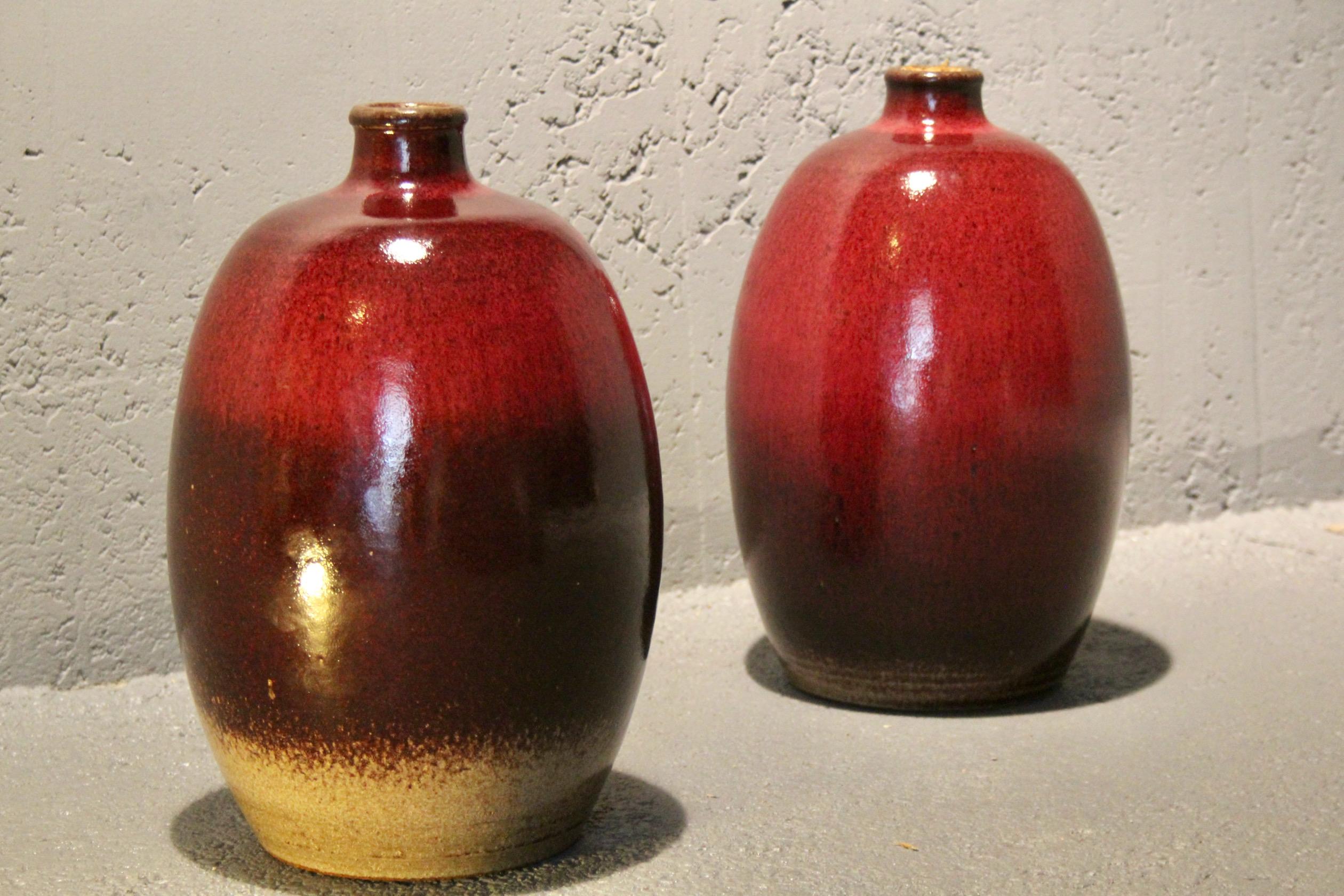 Ceramica Rara coppia di Edouard Chapallaz svizzero  