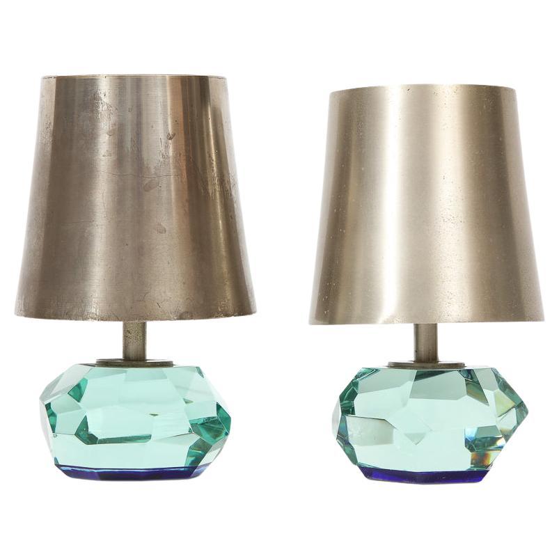 Seltenes Paar Tischlampen #2228, von Max Ingrand für Fontana Arte