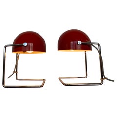Rare Pair of Table Lamps by Josef Hurka for Napako, Type 85104, 1960s