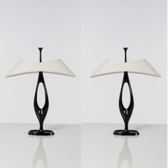 Paire de lampes de table rares de Max Ingrand pour Fontana Arte, 1955-1956, Italie