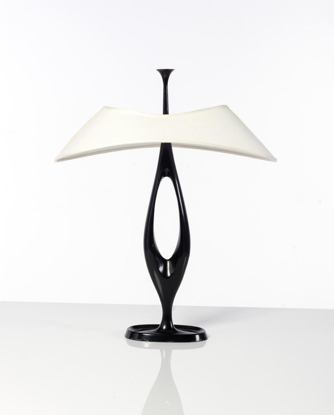 Raro par de lámparas de mesa de Max Ingrand para Fontana Arte, 1955-1956, Italia Moderno de mediados de siglo en venta