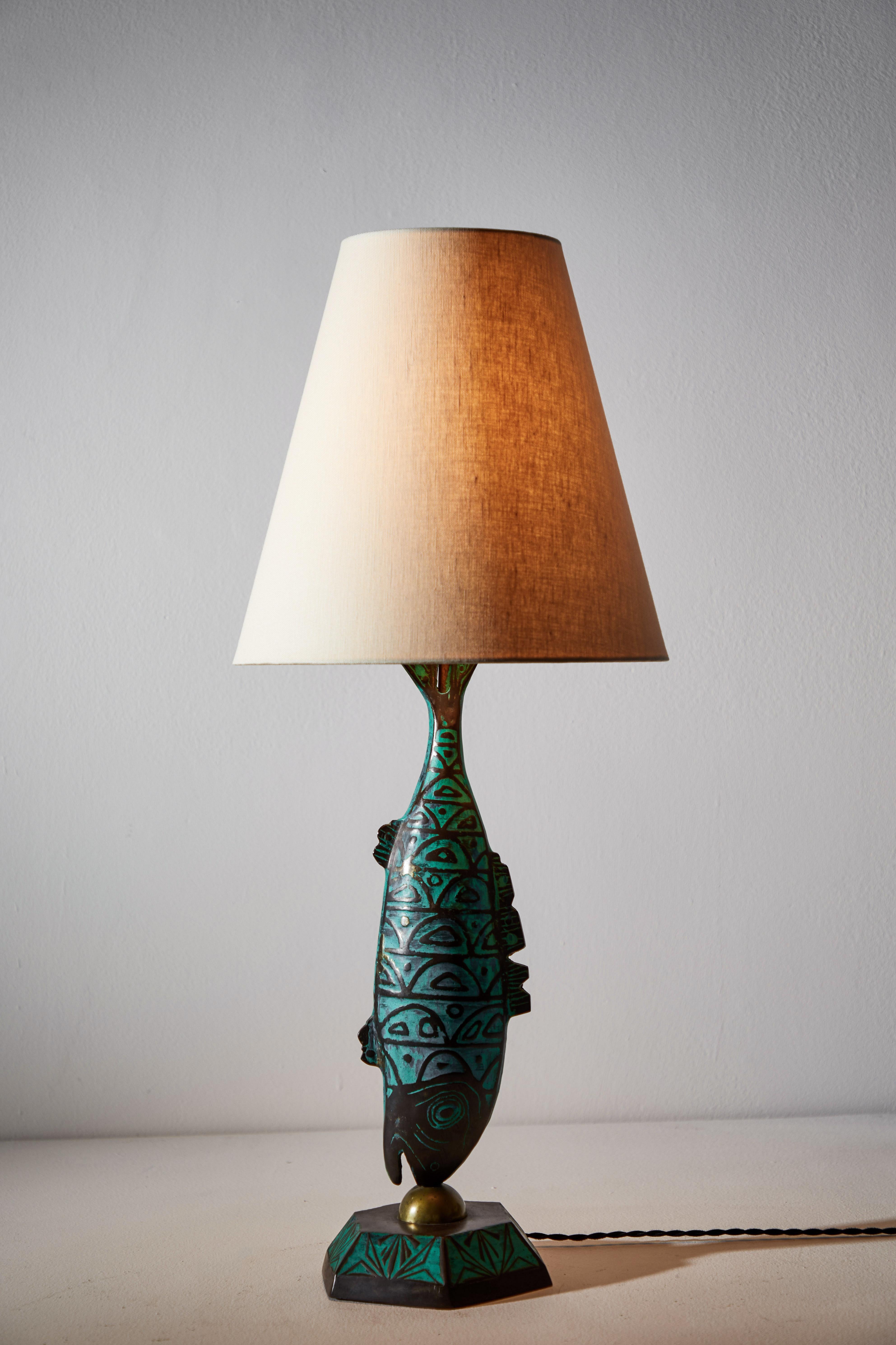 Mexican Rare Pair of Table Lamps by Pepe Mendoza