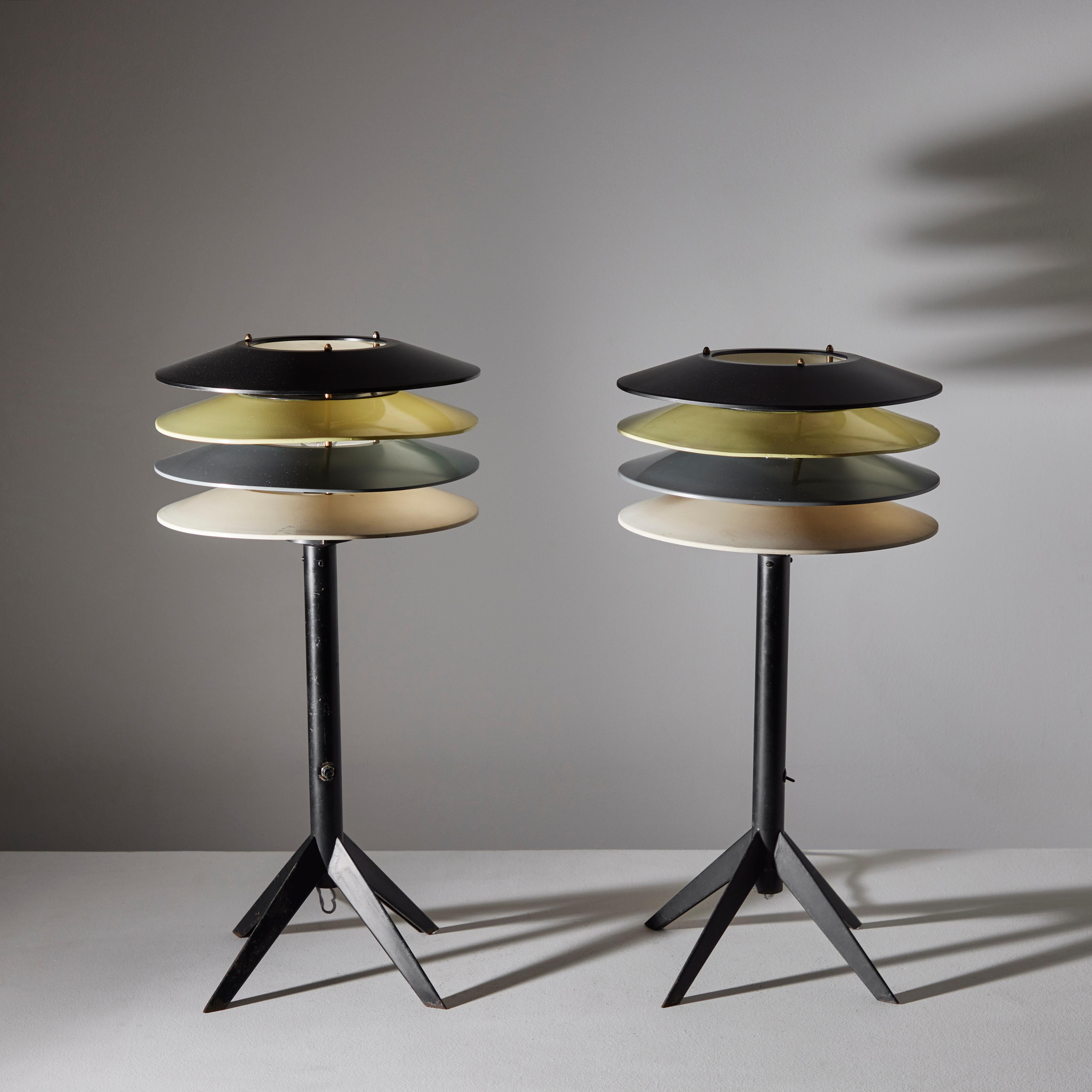 Rare Pair of Table Lamps by Stilnovo 6