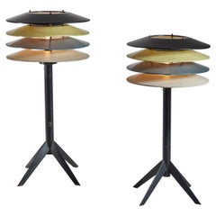 Rare Pair of Table Lamps by Stilnovo