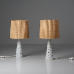 Seltenes Tischlampenpaar, Lisa Johansson-Pape, Orno Oy, 1950er Jahre