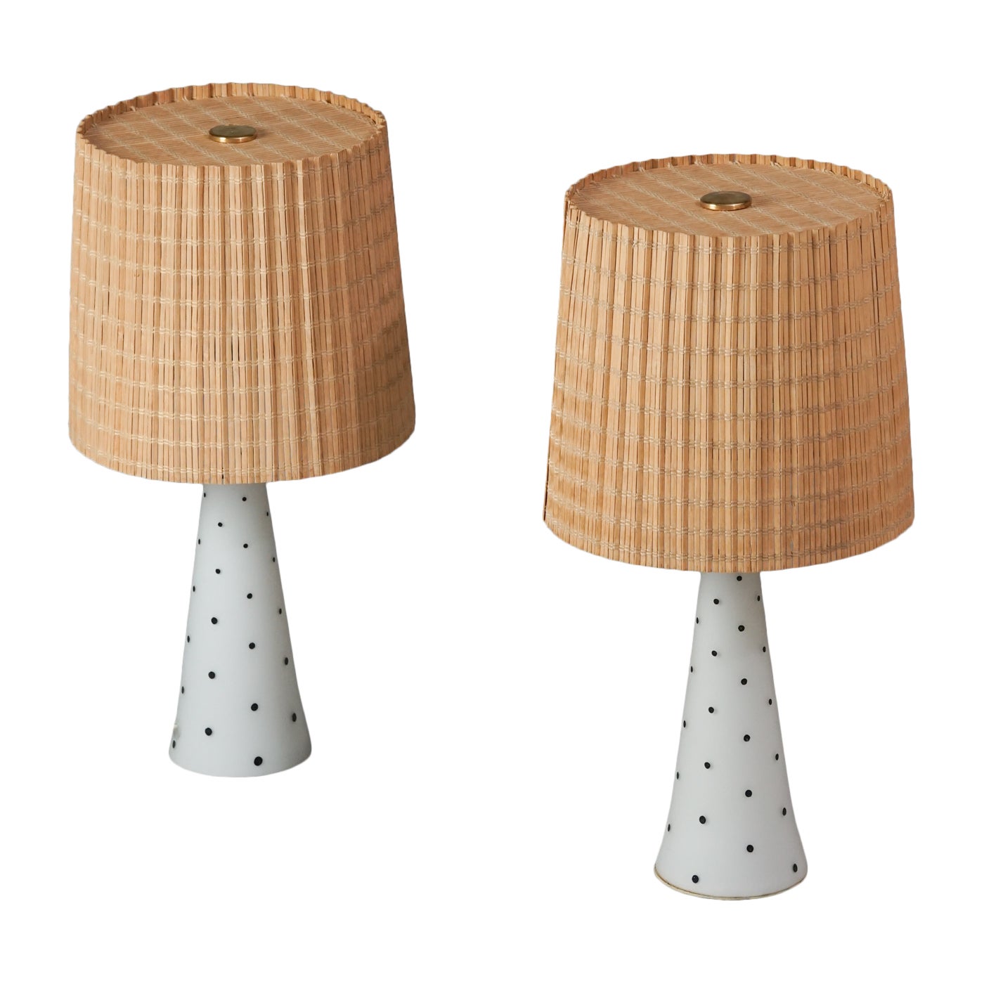 Rare Pair of Table Lamps, Lisa Johansson-Pape, Orno Oy, 1950s