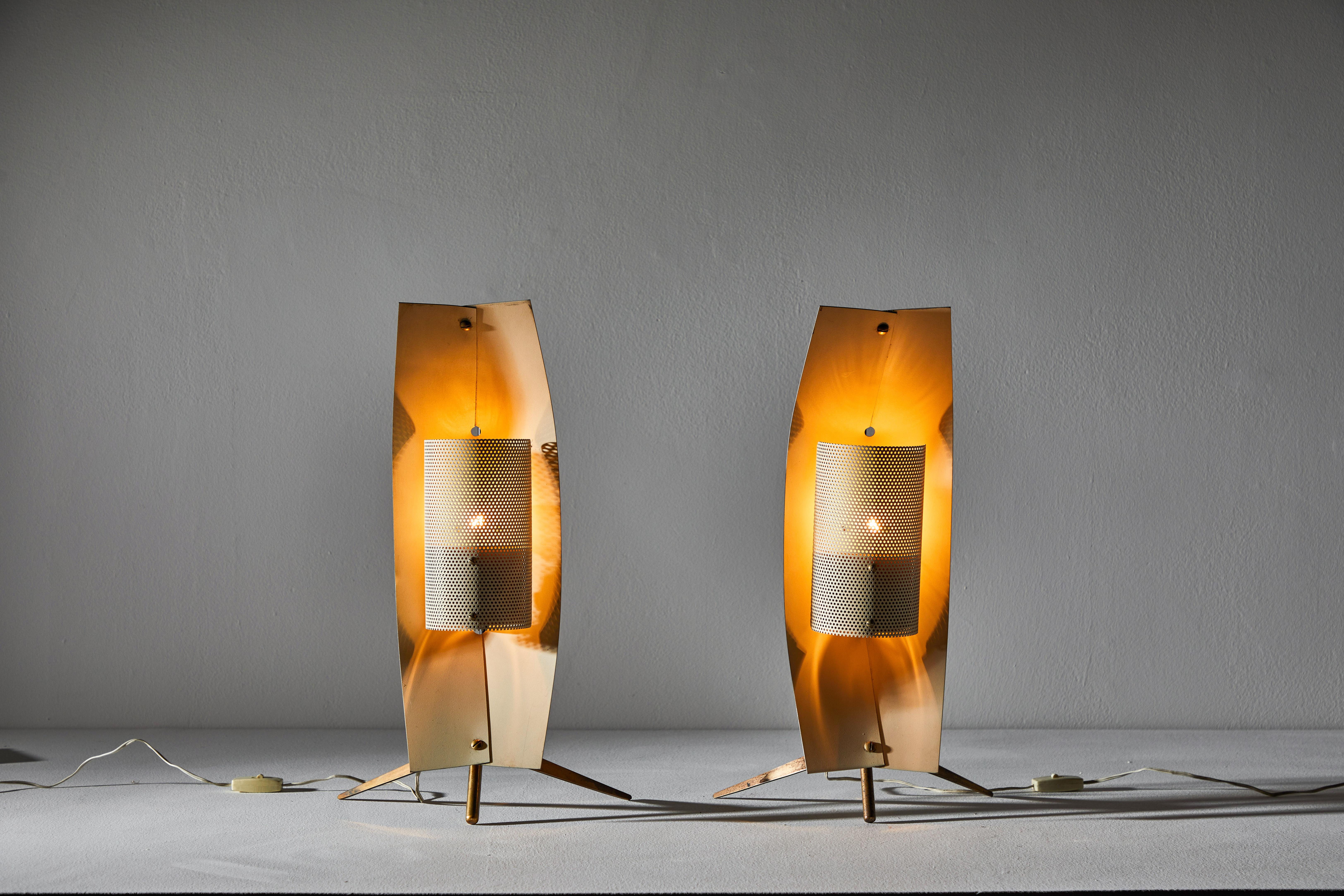 Mid-Century Modern Rare Pair of Table/Wall Lights by Gastone Colliva