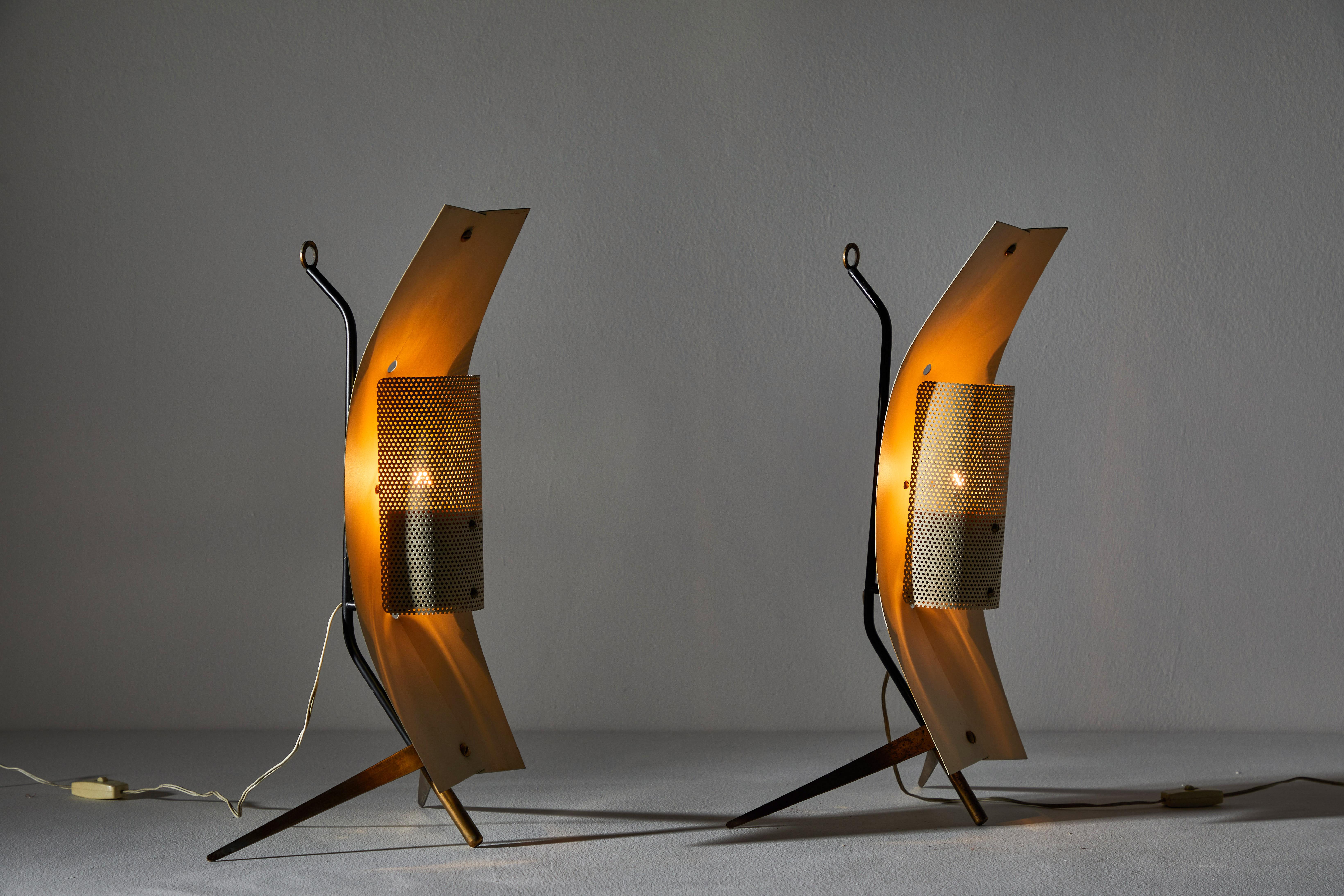 Italian Rare Pair of Table/Wall Lights by Gastone Colliva