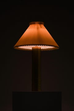 Rare Pair of Tall Table Lamps in Brass, 1960's