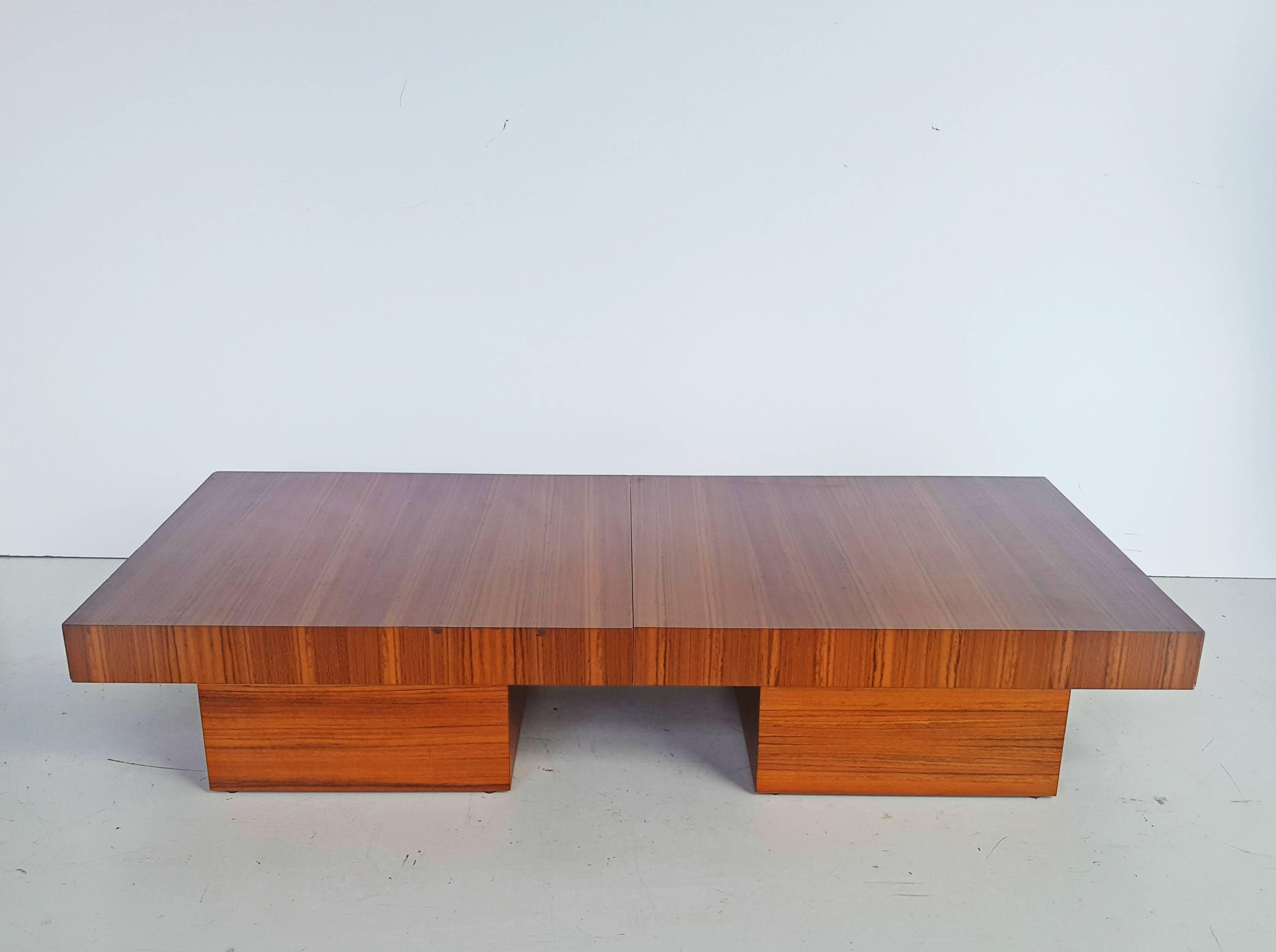 Rare Pair of Teak Modular End Tables, circa 1970 5