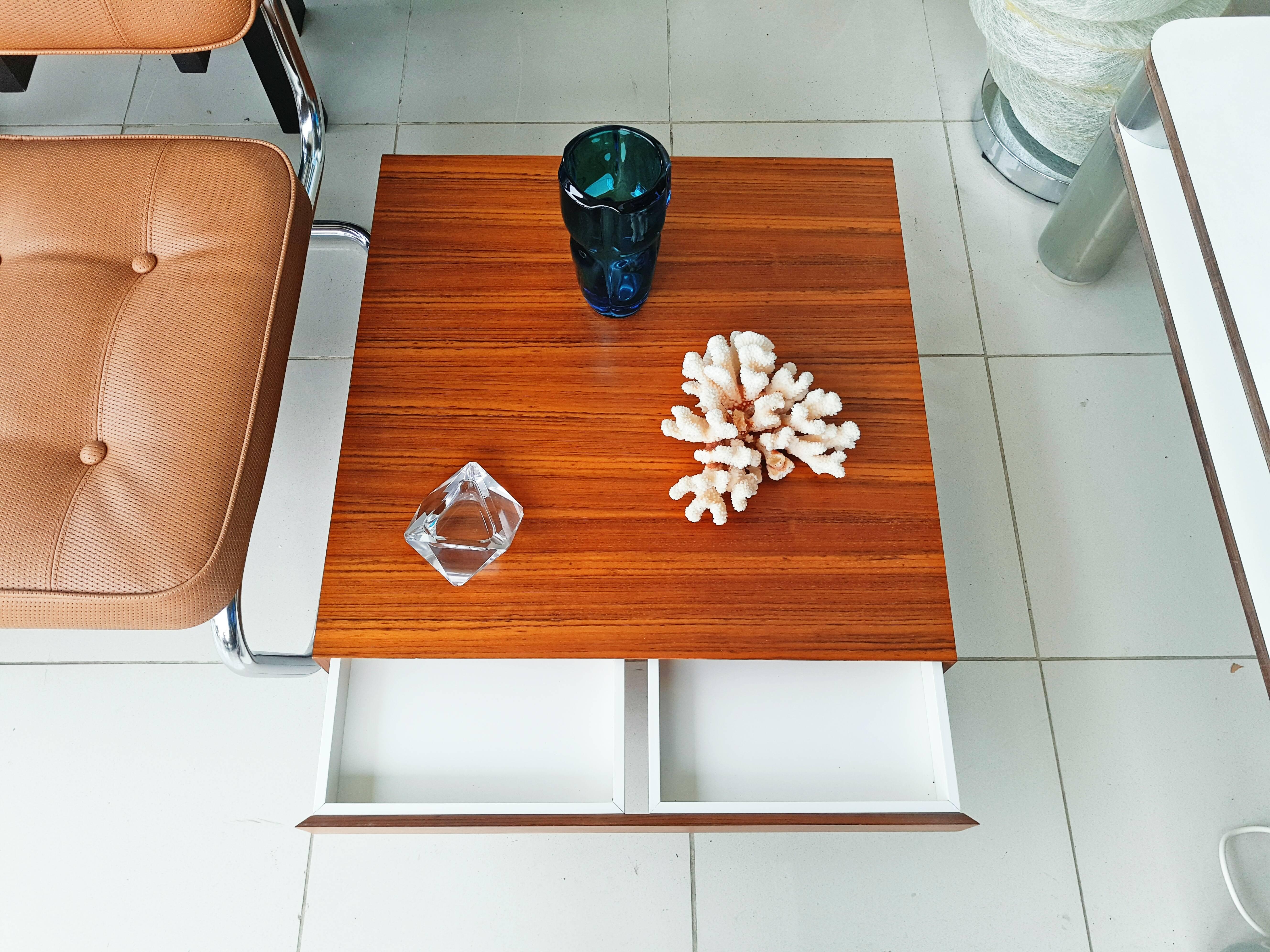 20th Century Rare Pair of Teak Modular End Tables, circa 1970