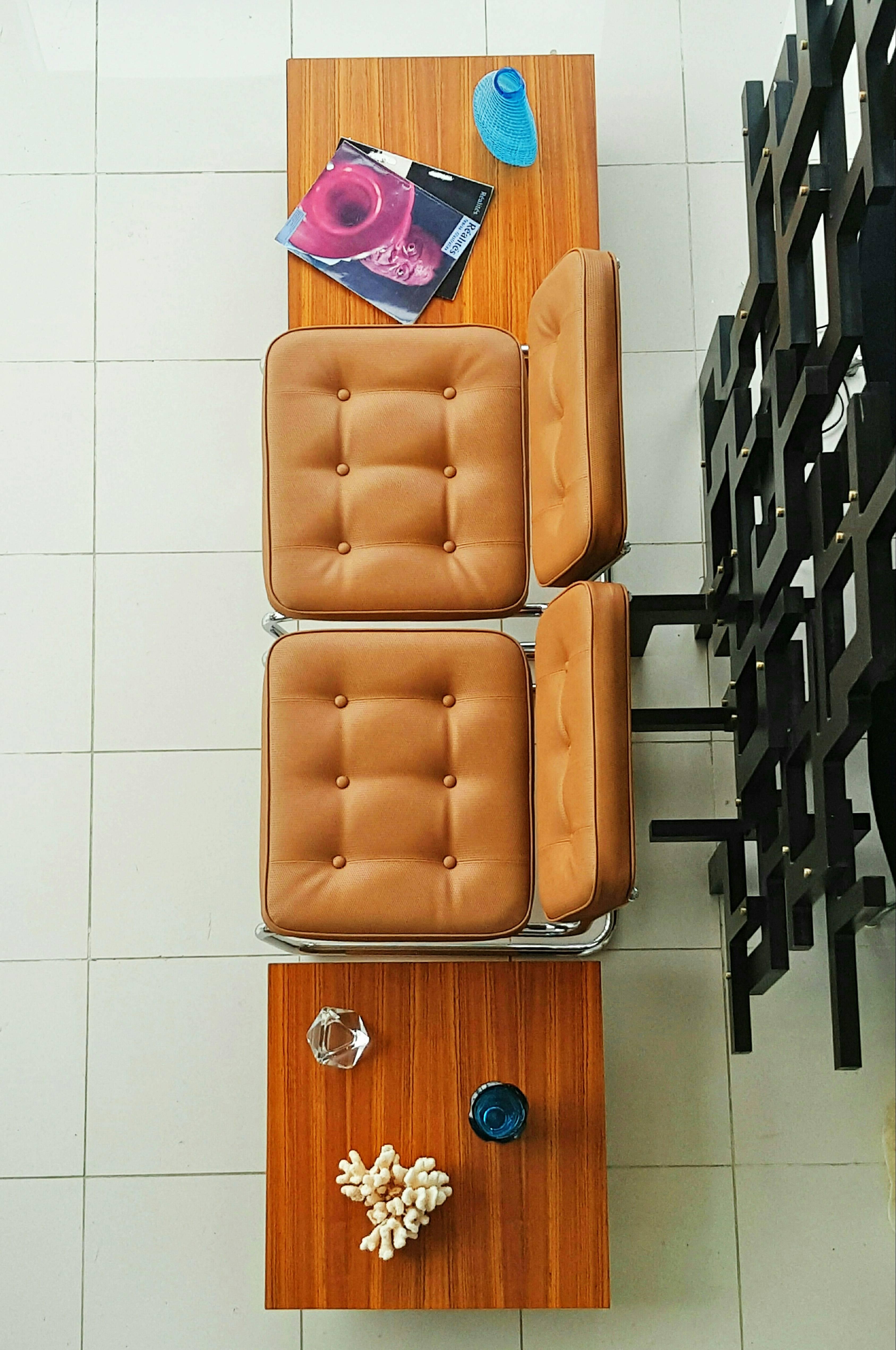 Rare Pair of Teak Modular End Tables, circa 1970 1