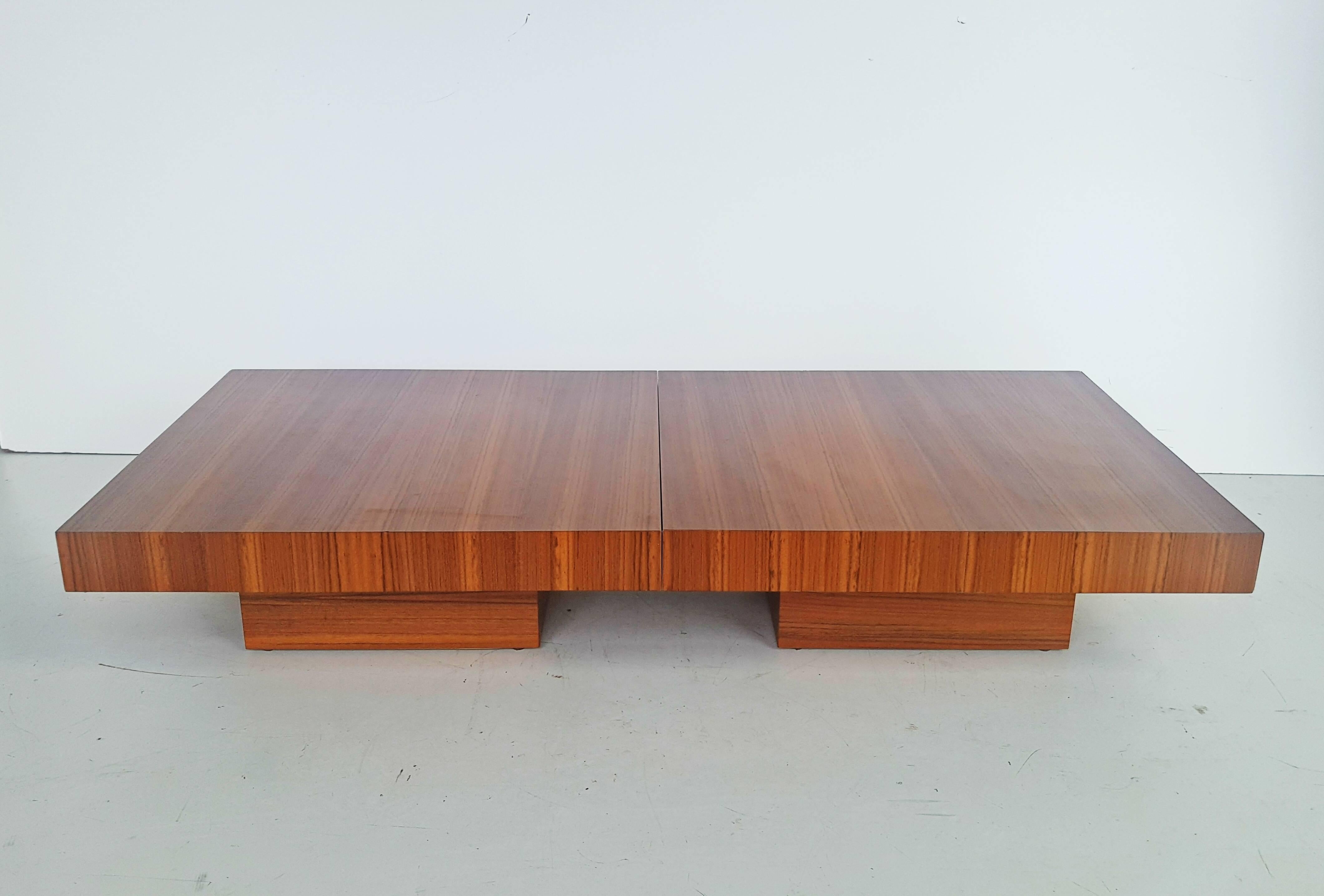 Rare Pair of Teak Modular End Tables, circa 1970 4