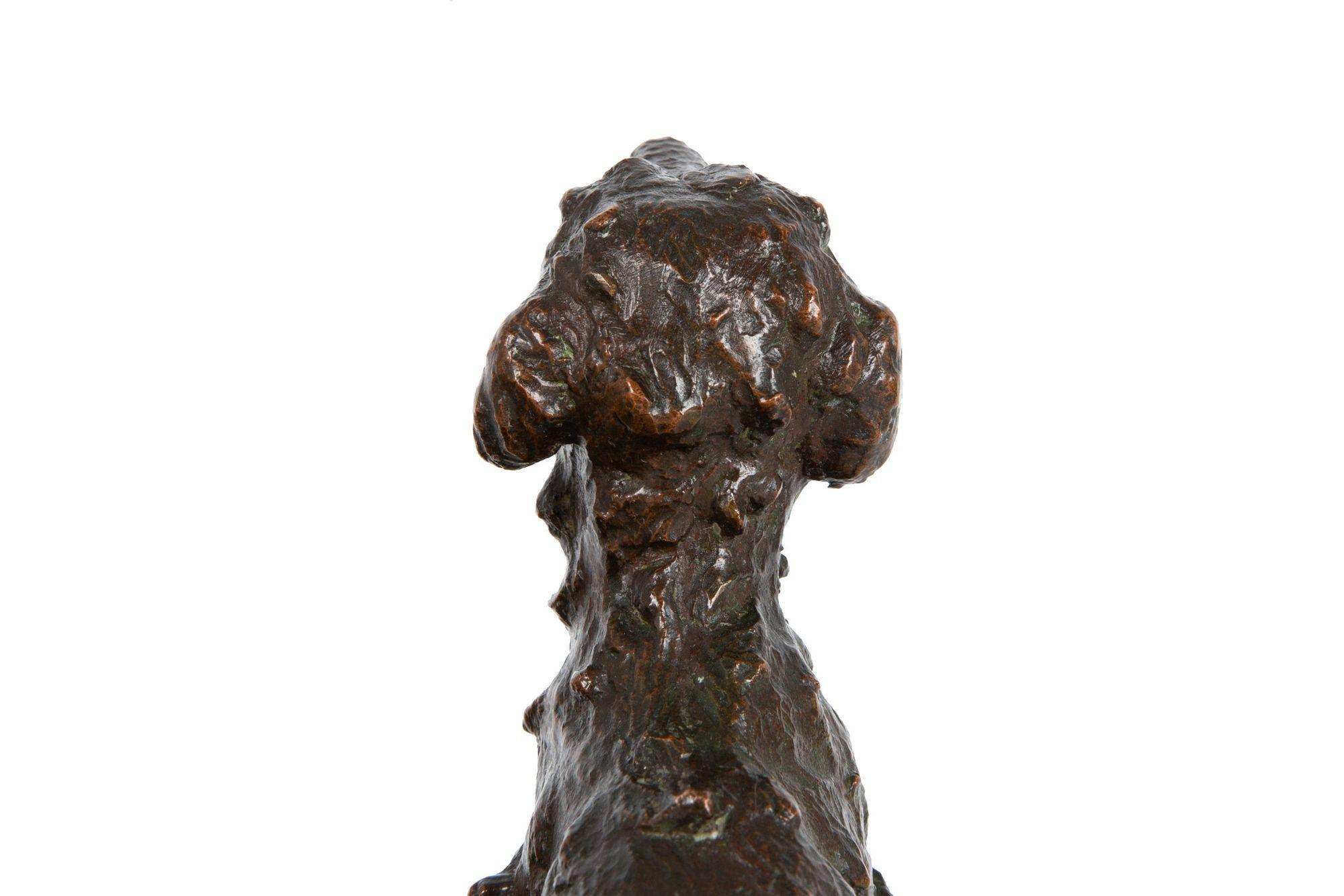 Rare paire de serre-livres Terriers en sculpture en bronze par Edith Baretto Parsons en vente 11