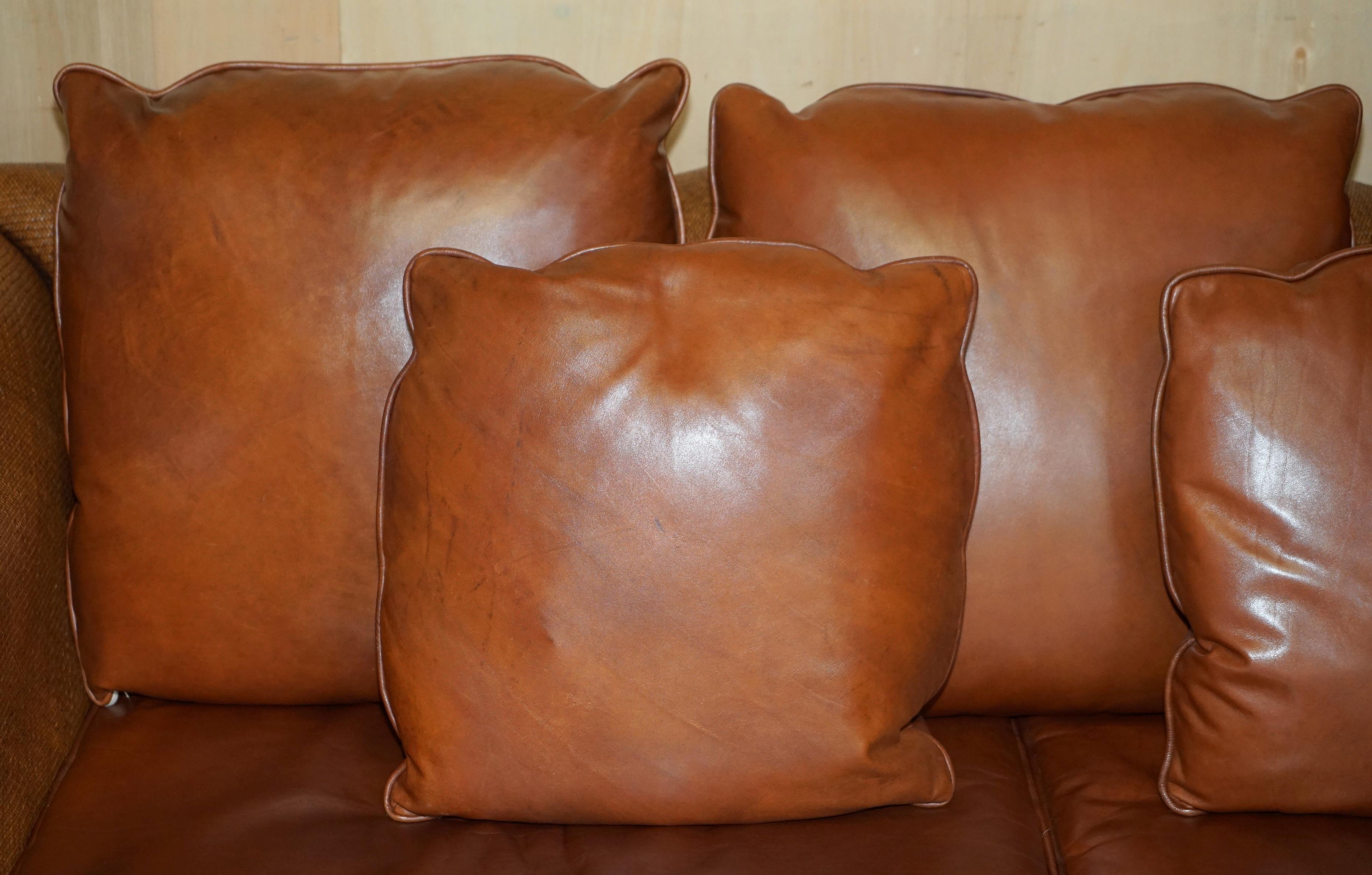 thomasville leather sofa