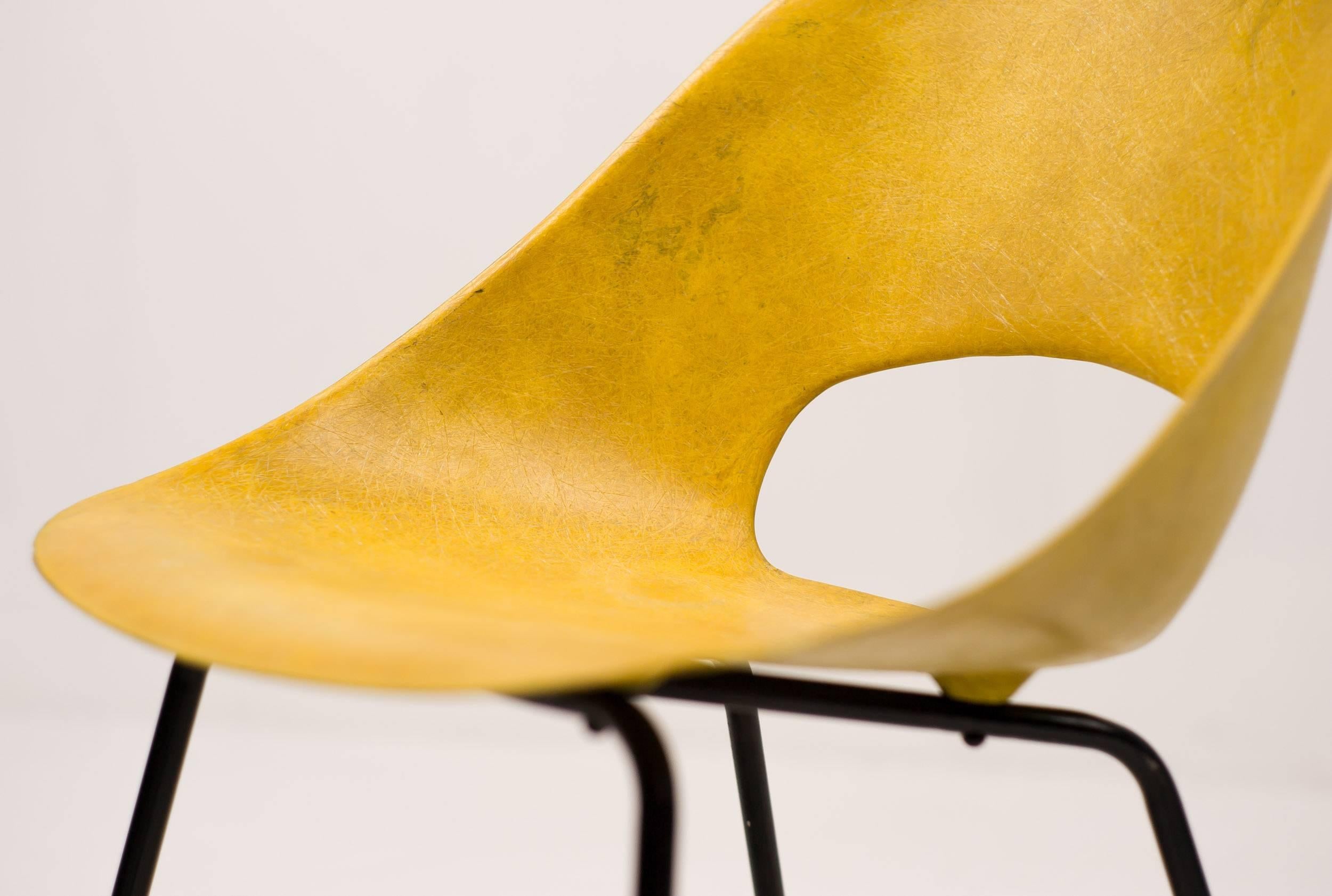 Mid-20th Century Rare Tulip Chair in Fiberglass by Pierre Guariche for Steiner