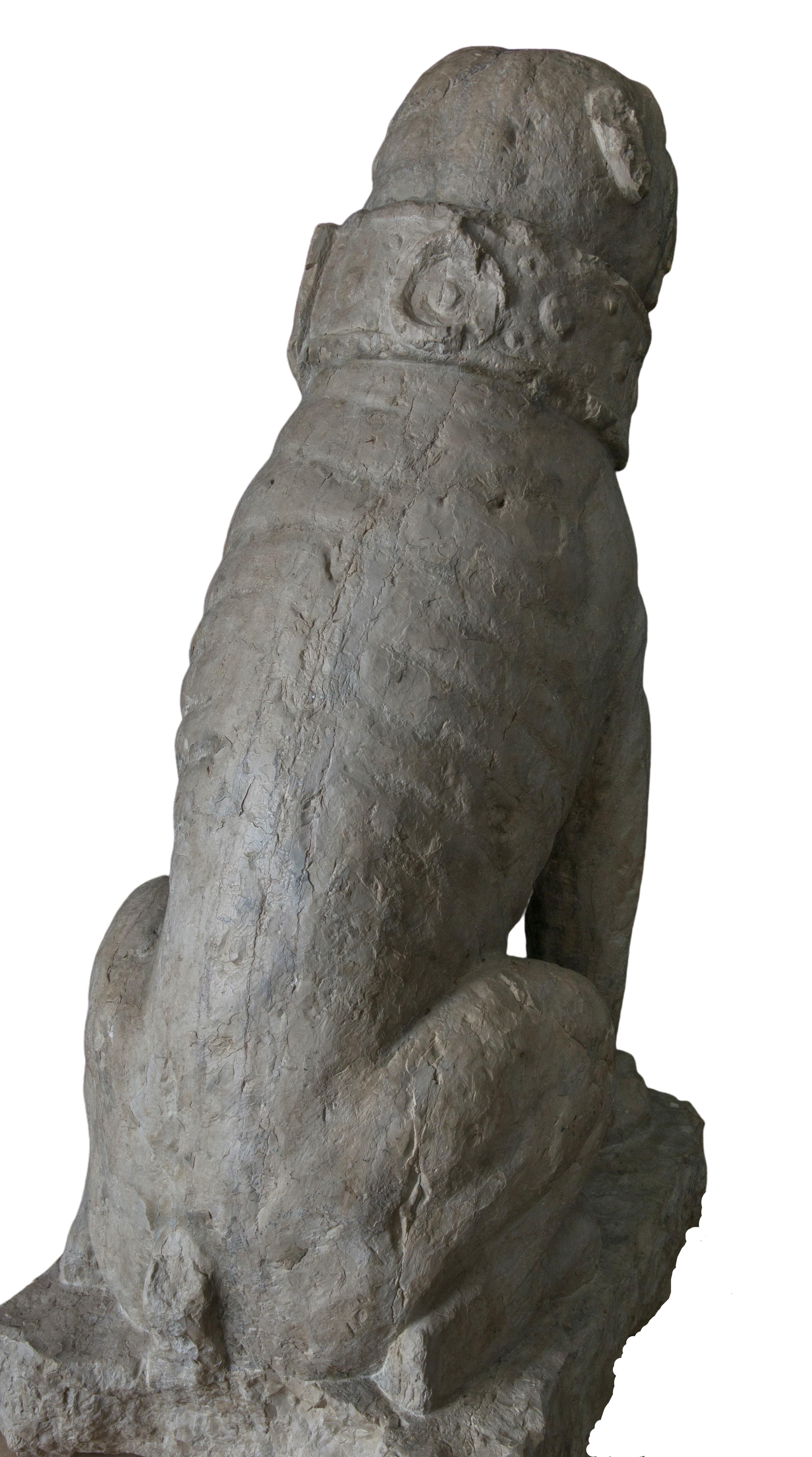 greek dog statue