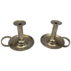 Rare Pair of Victorian Miniature Chambersticks