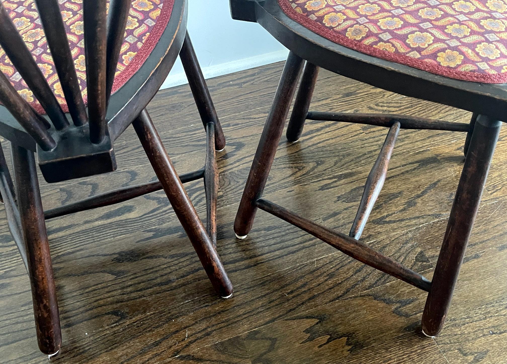 Paire rare de chaises modernes de la Sécession viennoise d'Adolf Loos en vente 5