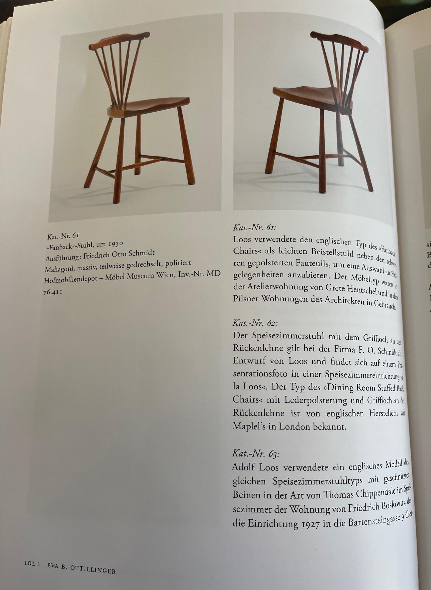 Paire rare de chaises modernes de la Sécession viennoise d'Adolf Loos en vente 13