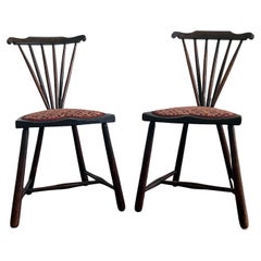 Rare Pair of Vienna Secession Modern Chairs by Adolf Loos