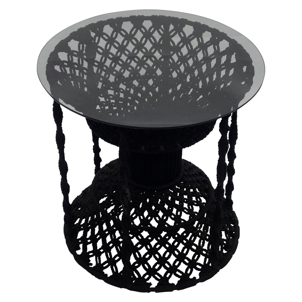 macrame end table