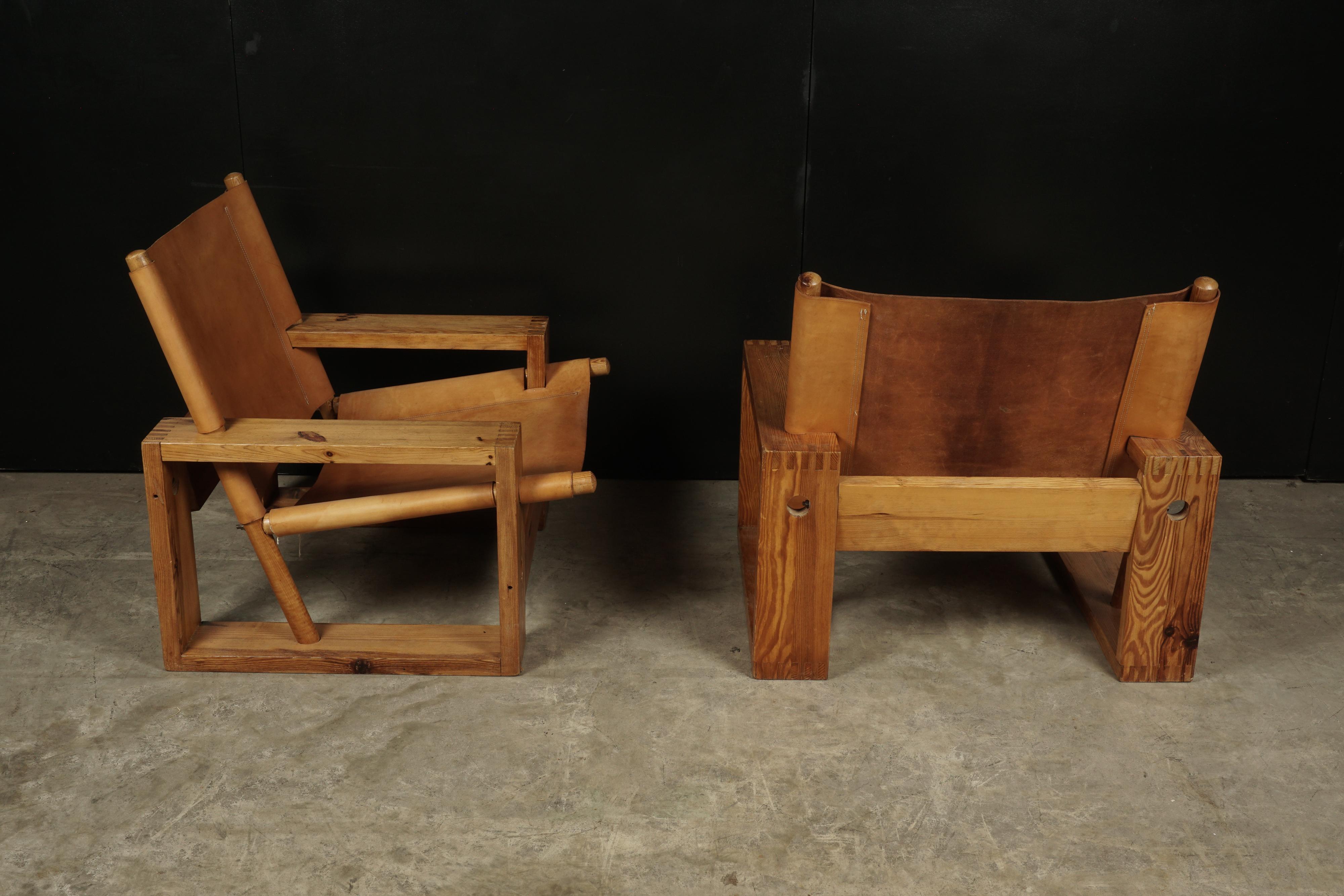 Rare Pair of Vintage Dutch Easy Chairs Designed by Ate Van Apeldoorn, 1970s 1