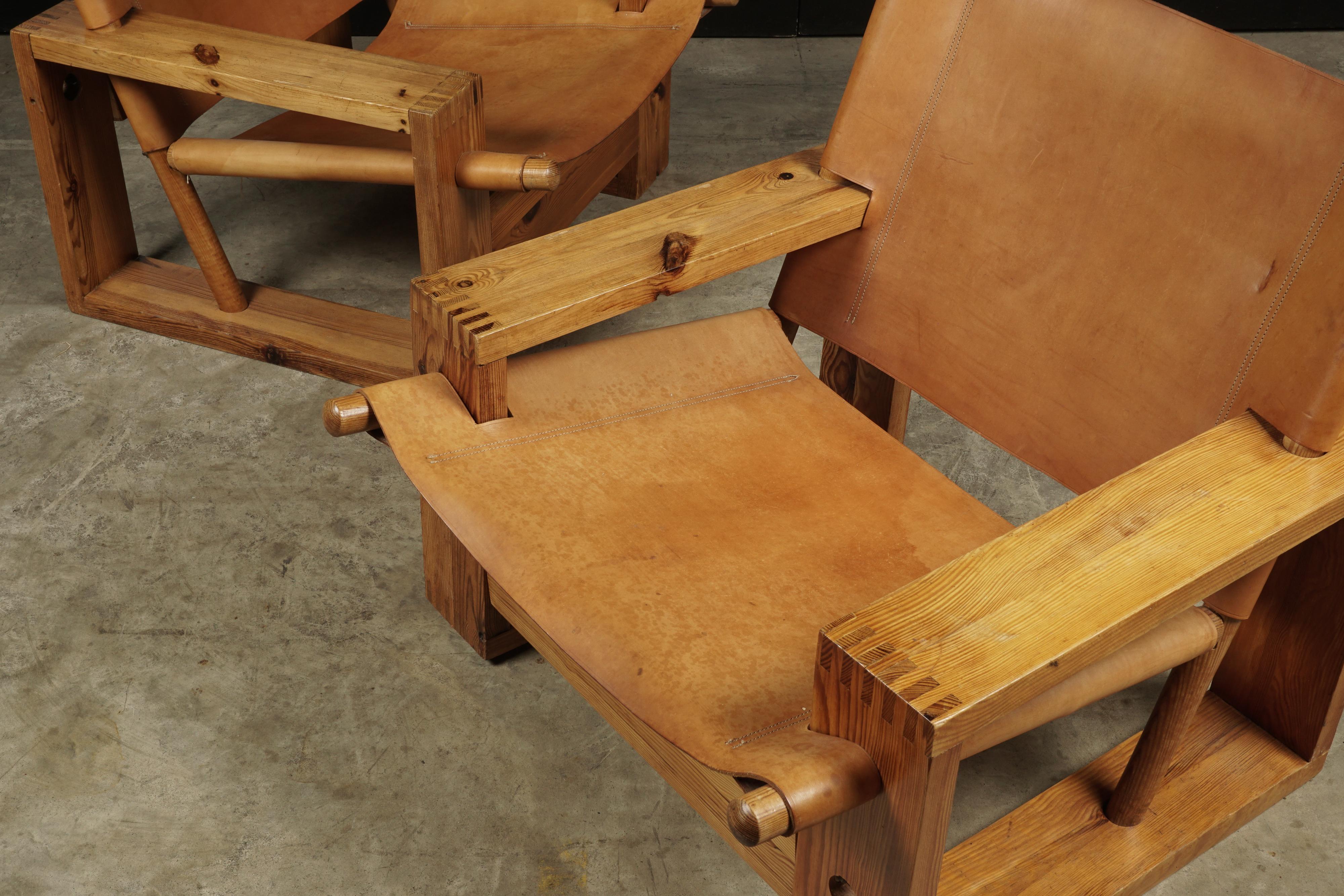 Rare Pair of Vintage Dutch Easy Chairs Designed by Ate Van Apeldoorn, 1970s 3