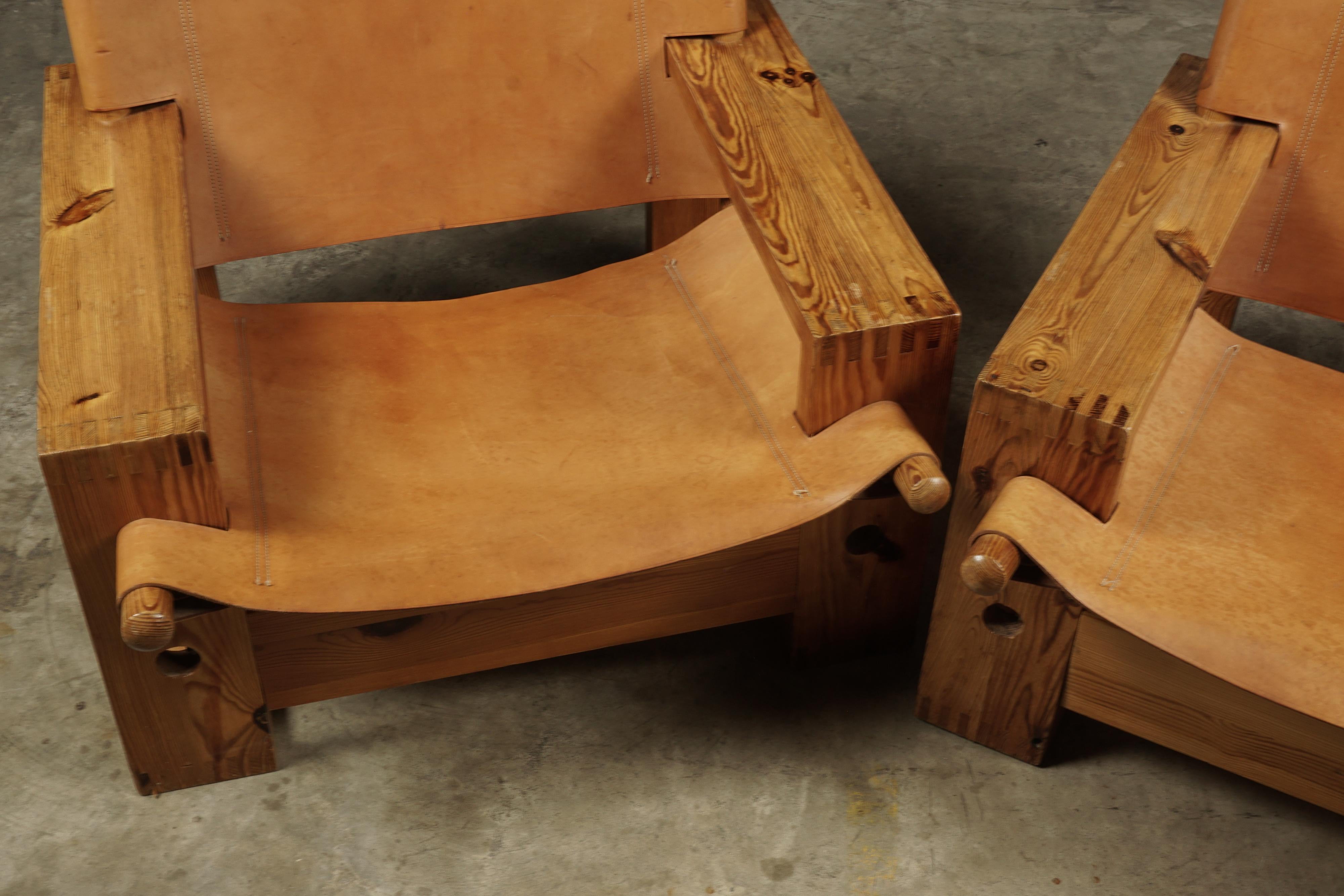 Rare Pair of Vintage Dutch Easy Chairs Designed by Ate Van Apeldoorn, 1970s 4