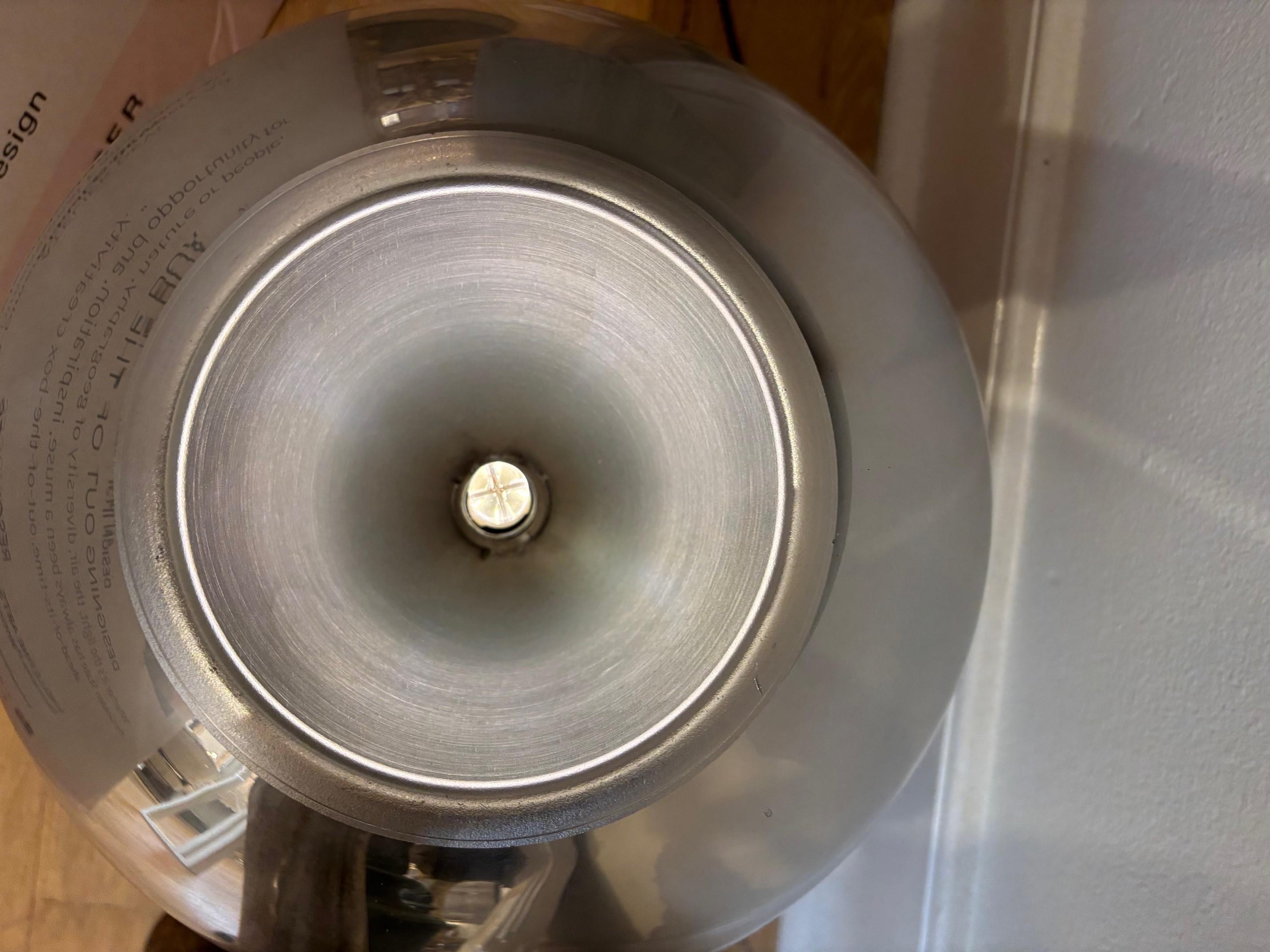 Raro par de lámparas italianas de esfera de vidrio de mercurio, excelente estado Hecho a mano en venta