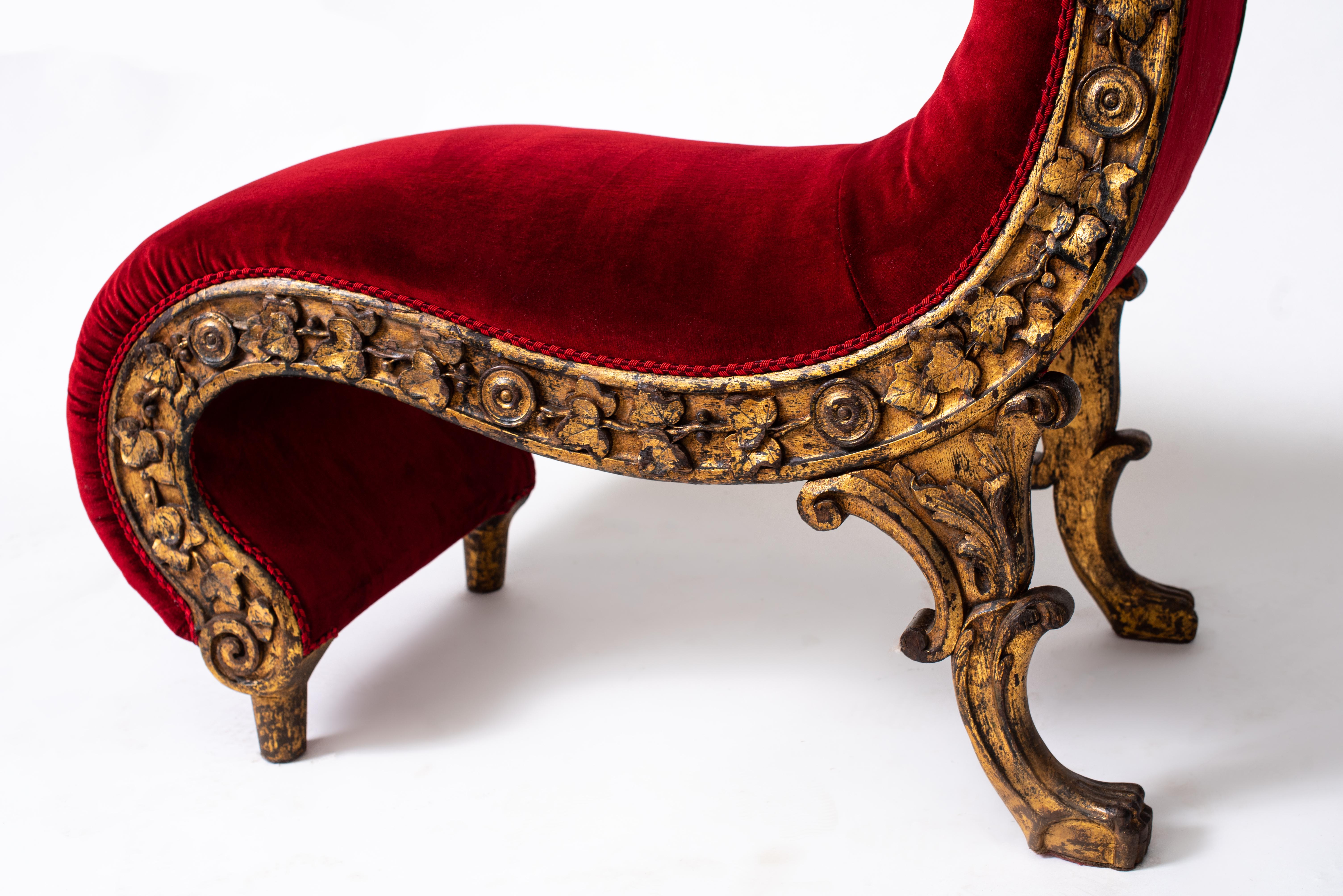 Late 19th Century Rare Pair of Voluptuous Seats, Portugal circa 1880 For Sale