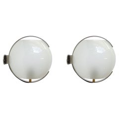 Rare pair of wall lamps Model 1135 by Tito Agnoli for Oluce, Italy, 1960s