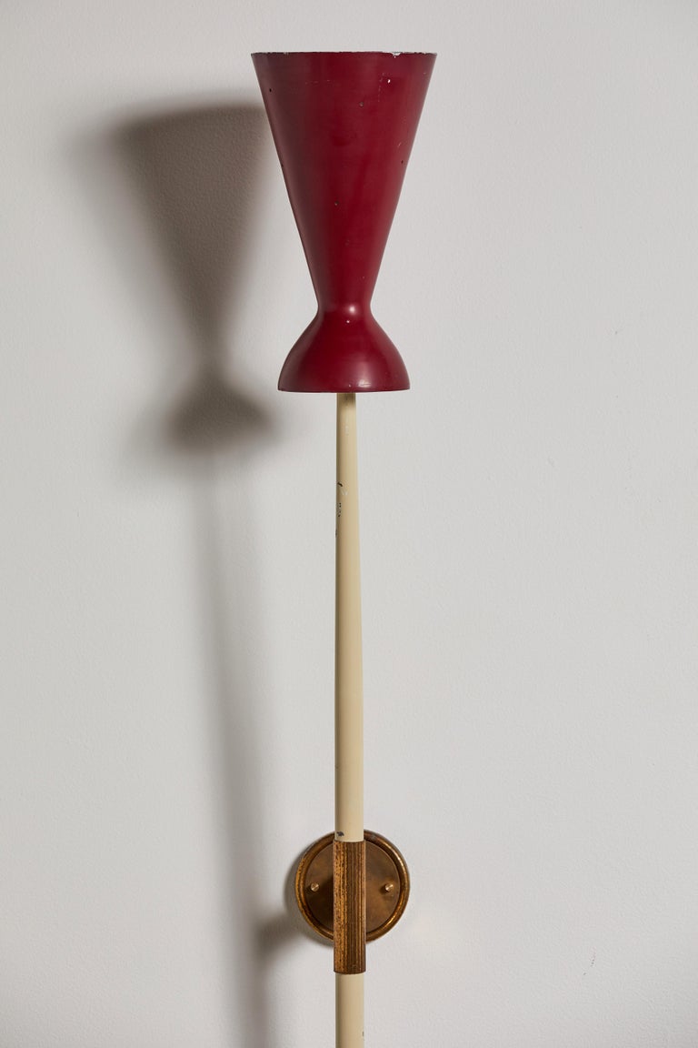 Rare Pair of Wall Lights by Robert Mathieu For Sale at 1stDibs