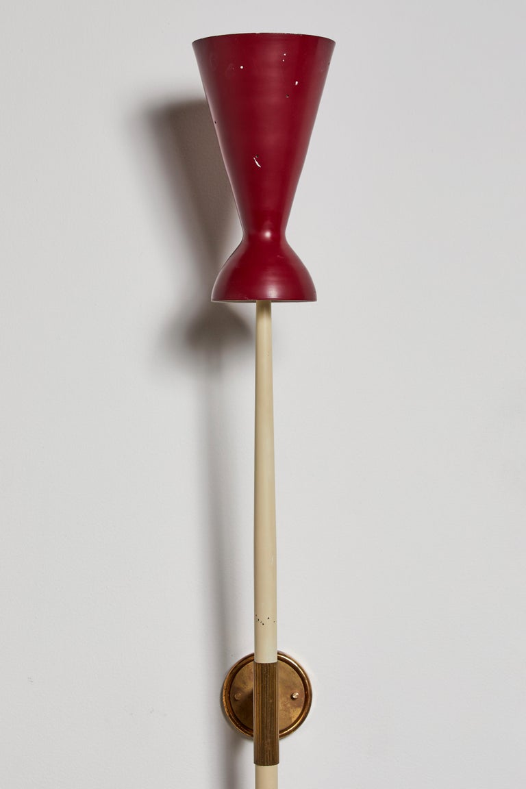 Rare Pair of Wall Lights by Robert Mathieu For Sale at 1stDibs