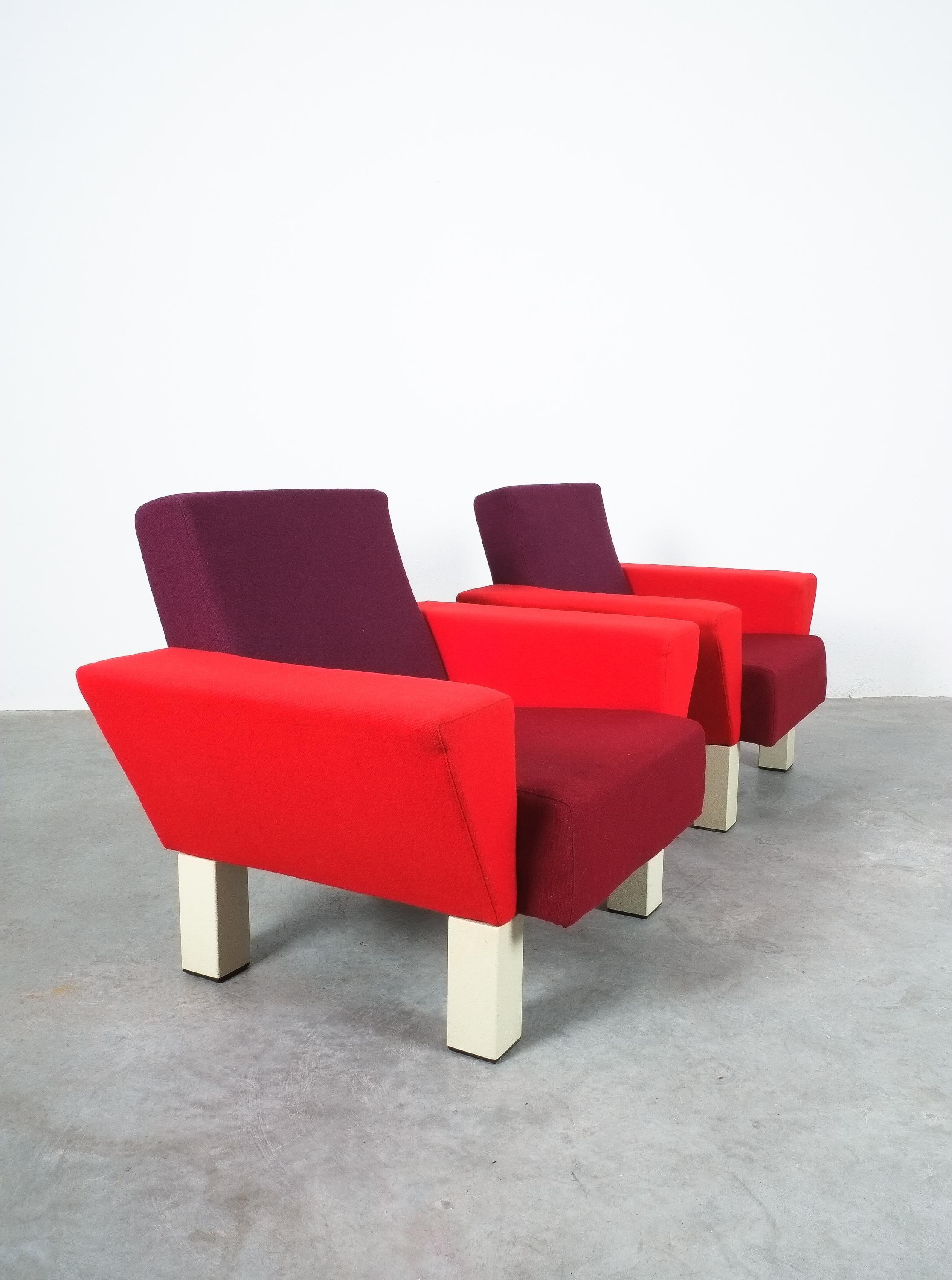 Late 20th Century Westside Armchairs by Ettore Sottsass for Knoll, 1983 Post Modern Original For Sale