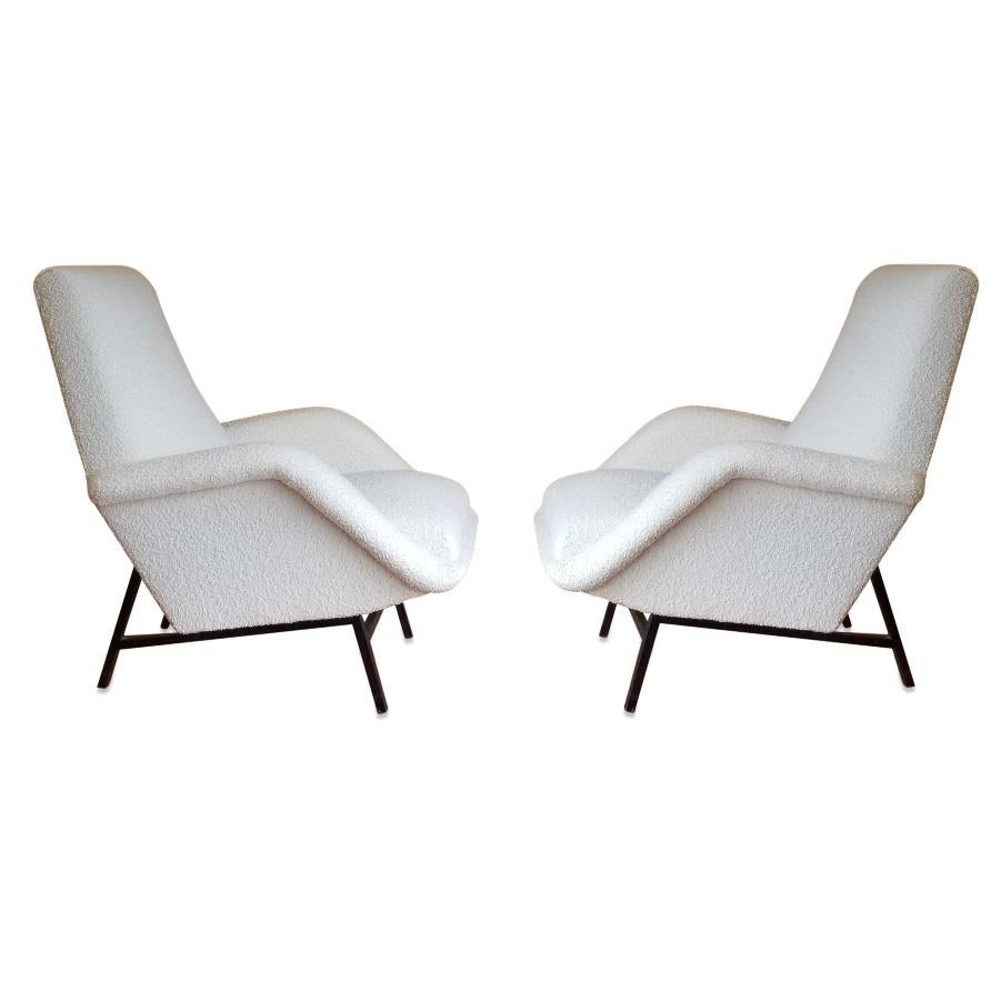 Freshly re-upholstered in Bisson Bruneel Crème Bergame fabric
Edition Claude Delor, 1955
These armchairs will ship from France
They can be returned to either France or NY, USA location
Price does not include shipping nor possible customs related