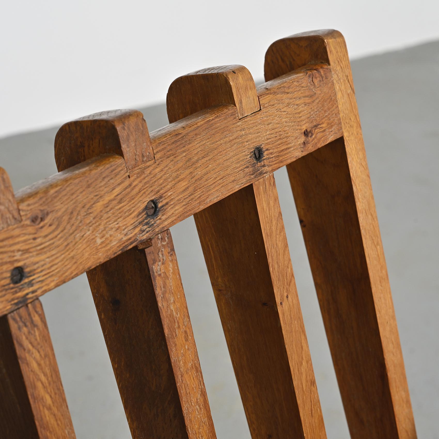 Rare Paire de fauteuils en bois, Henri Jacques Le Même, Megève, vers 1949 en vente 6