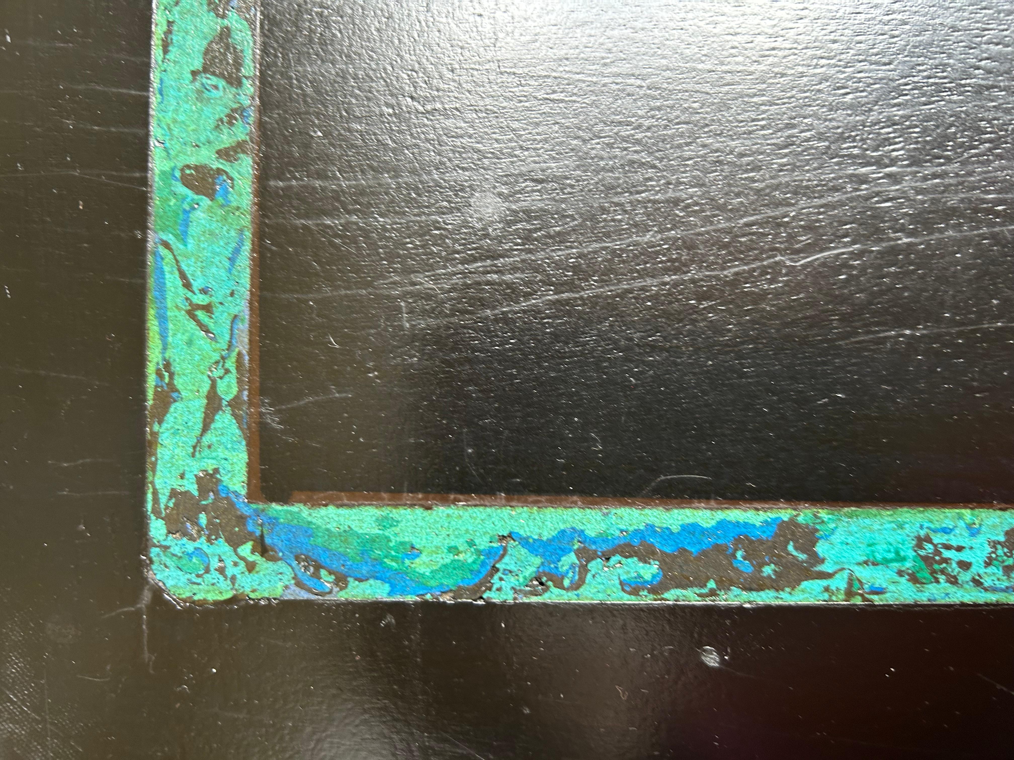 Rare Paire de tables d'appoint Pepe Mendoza Stone Inlay Mid Century Modern en vente 4